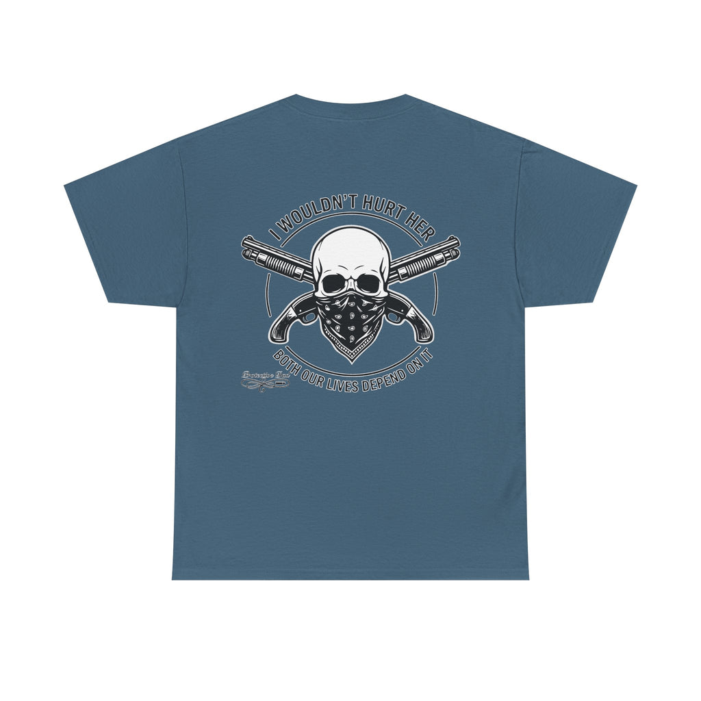 Protective Dad Sawed Off Shotguns T-Shirt | Here’s Your Warning