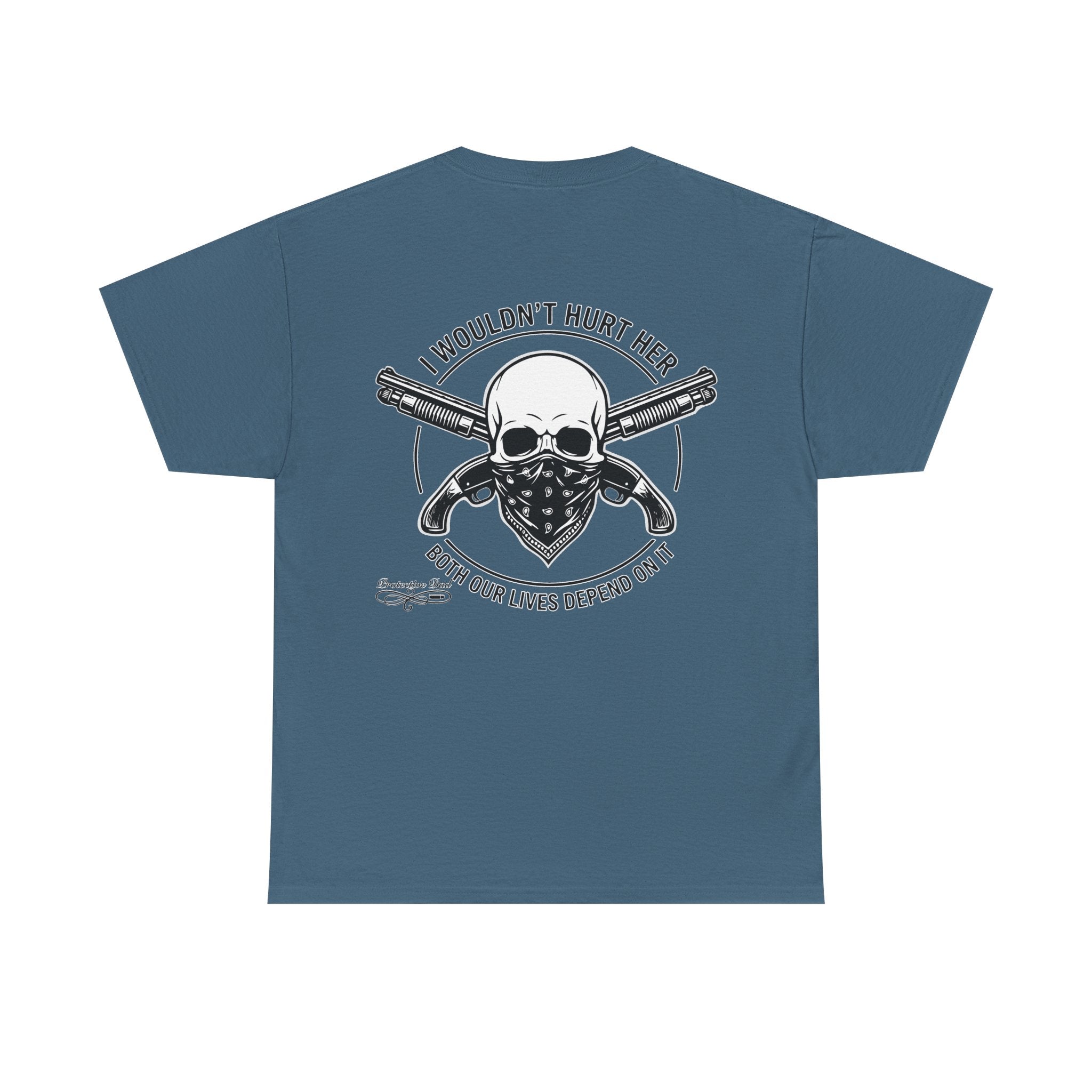 Protective Dad Sawed Off Shotguns T-Shirt | Here’s Your Warning