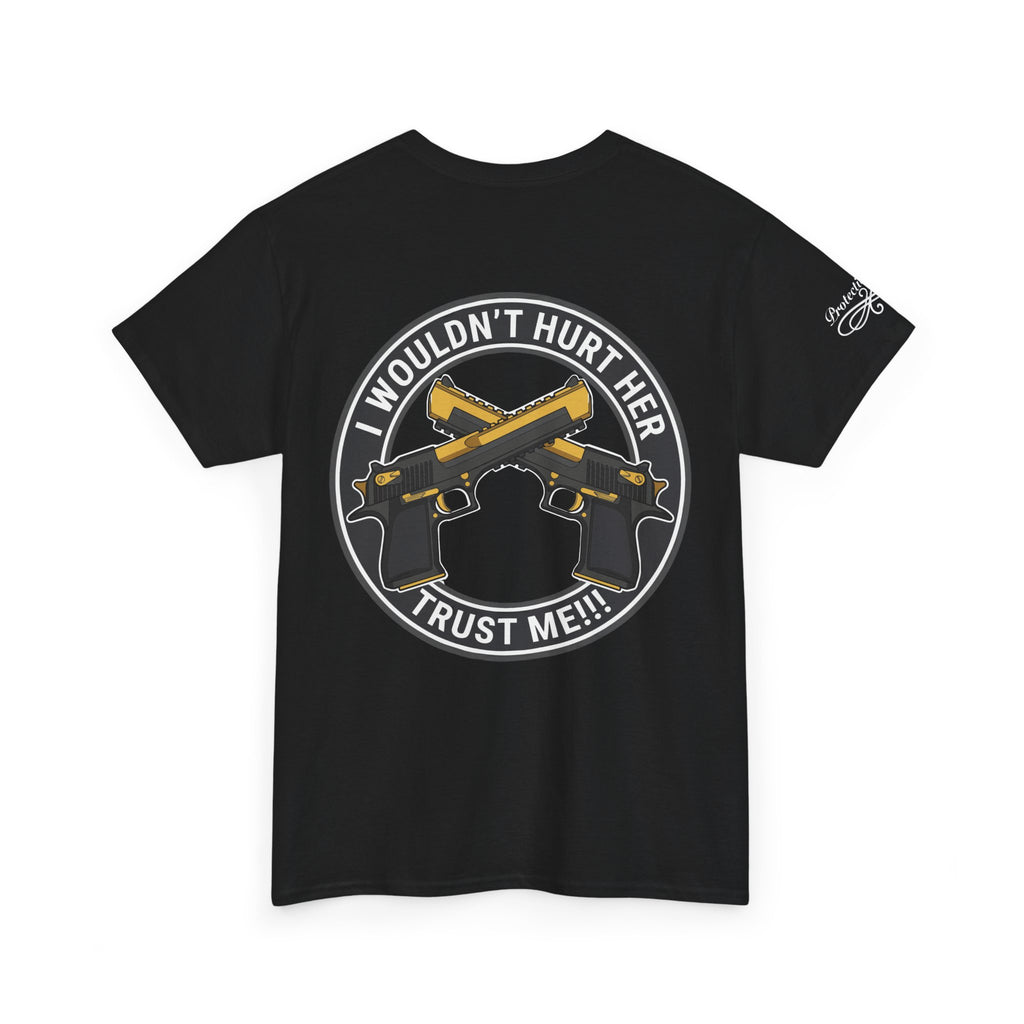 Protective Dad Pistols T-Shirt | Here’s Your Warning