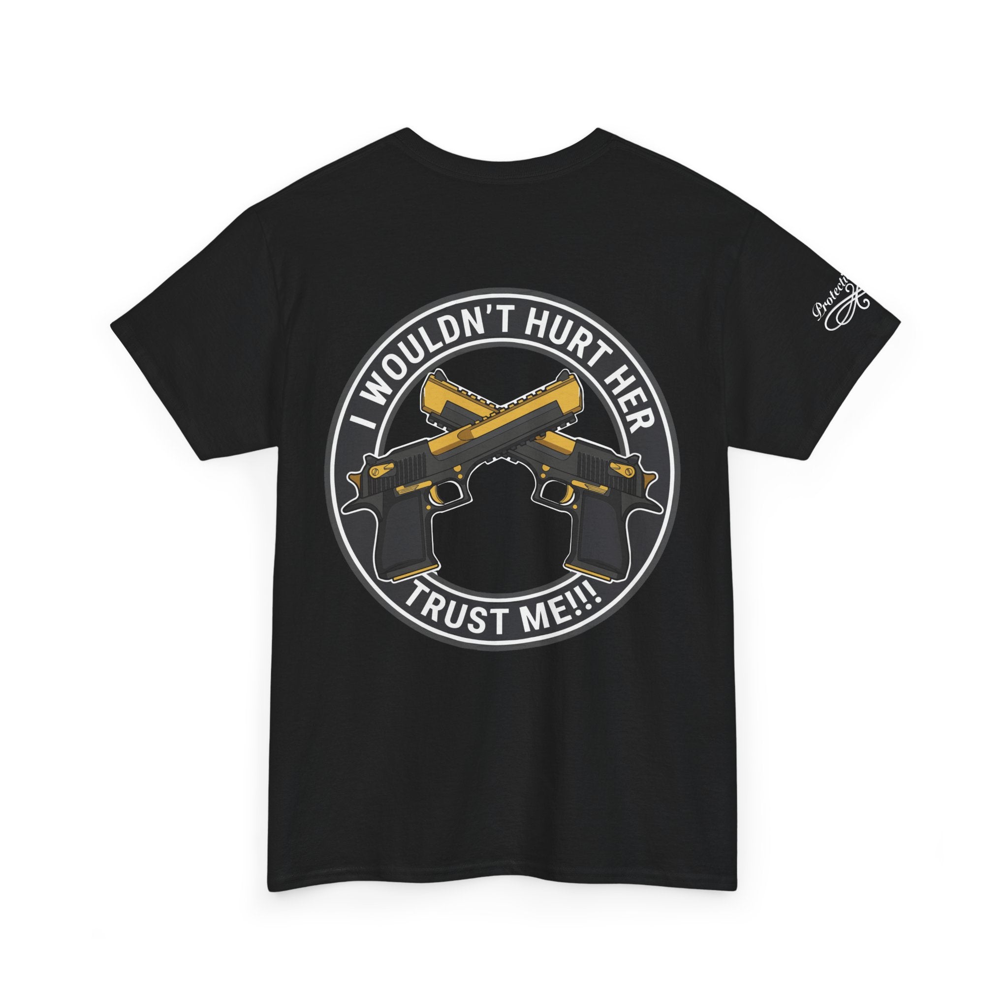 Protective Dad Pistols T-Shirt | Here’s Your Warning