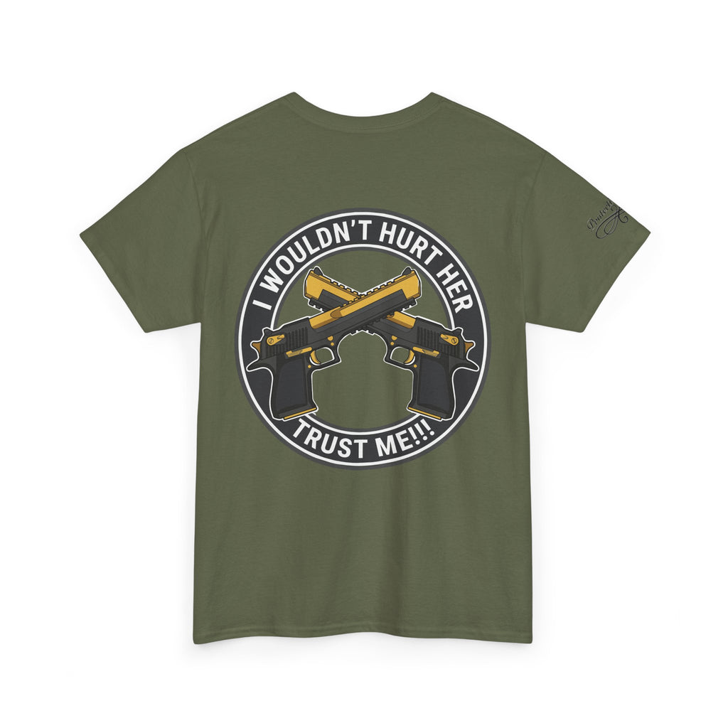 Protective Dad Pistols T-Shirt | Here’s Your Warning