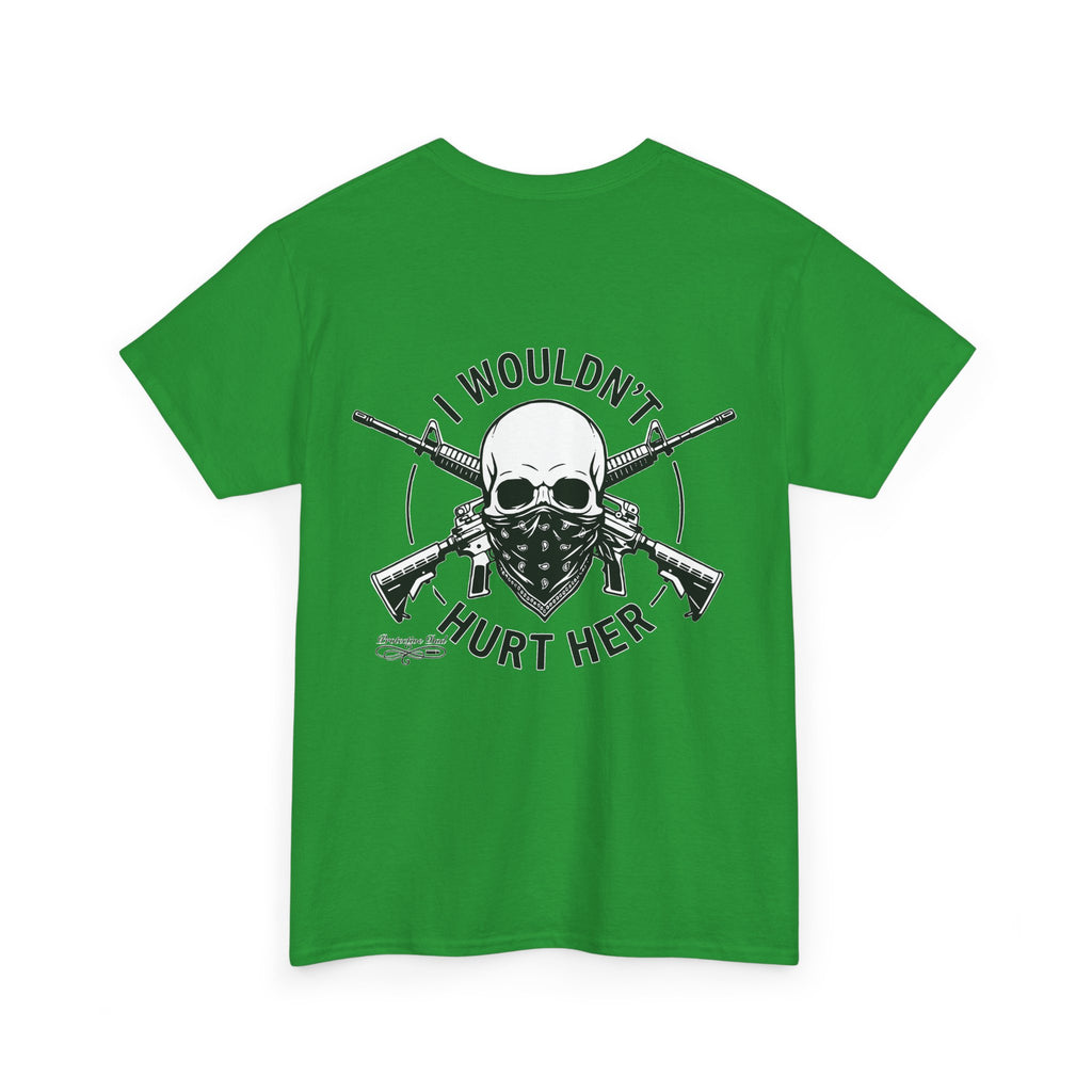 Protective Dad Assault Rifles T-Shirt | Here’s Your Warning