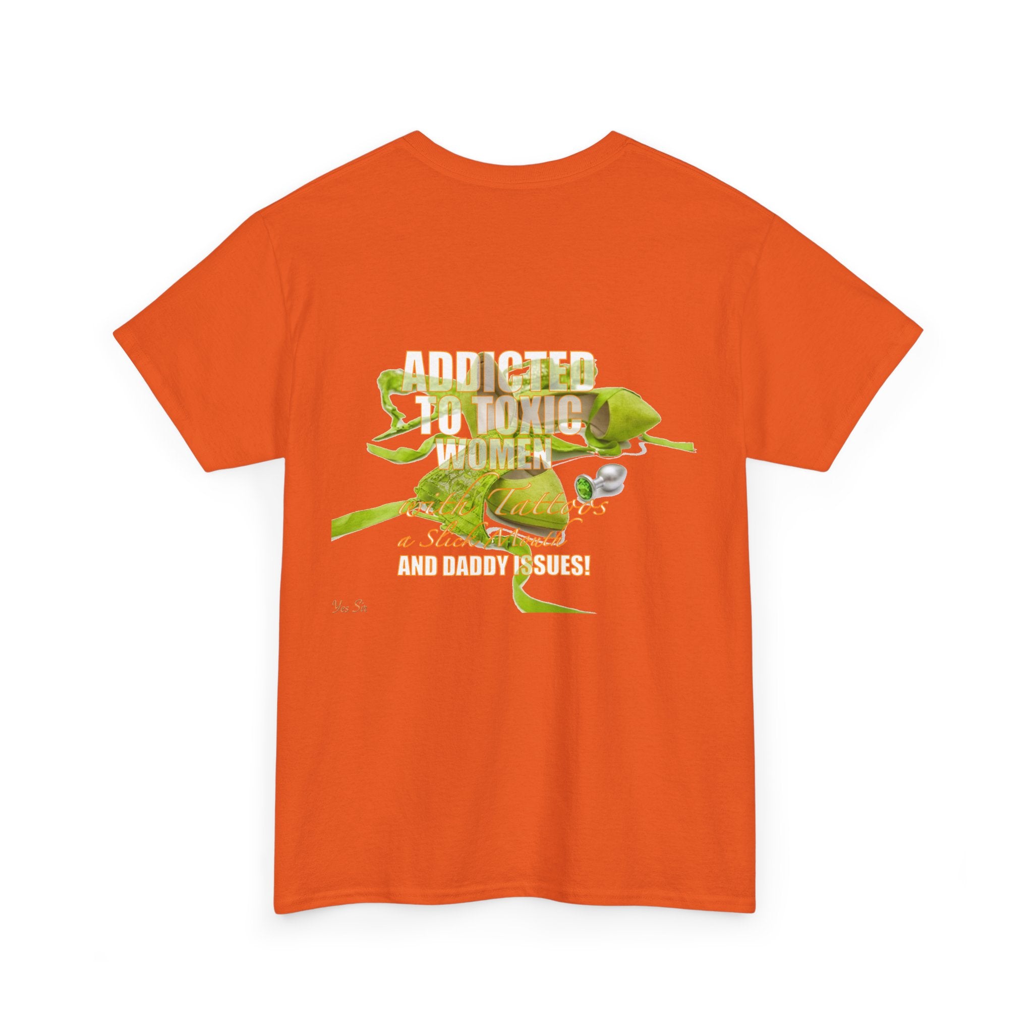Addicted | Yes Sir T Shirt | Recovering Addict Green Graphic T Shirt