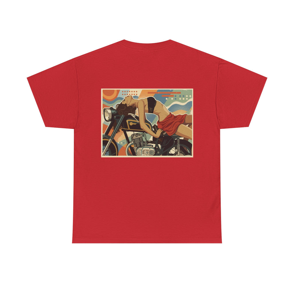 Yes Sir-Pin Up Biker T-Shirt | Parental Advisory  for the Bearded