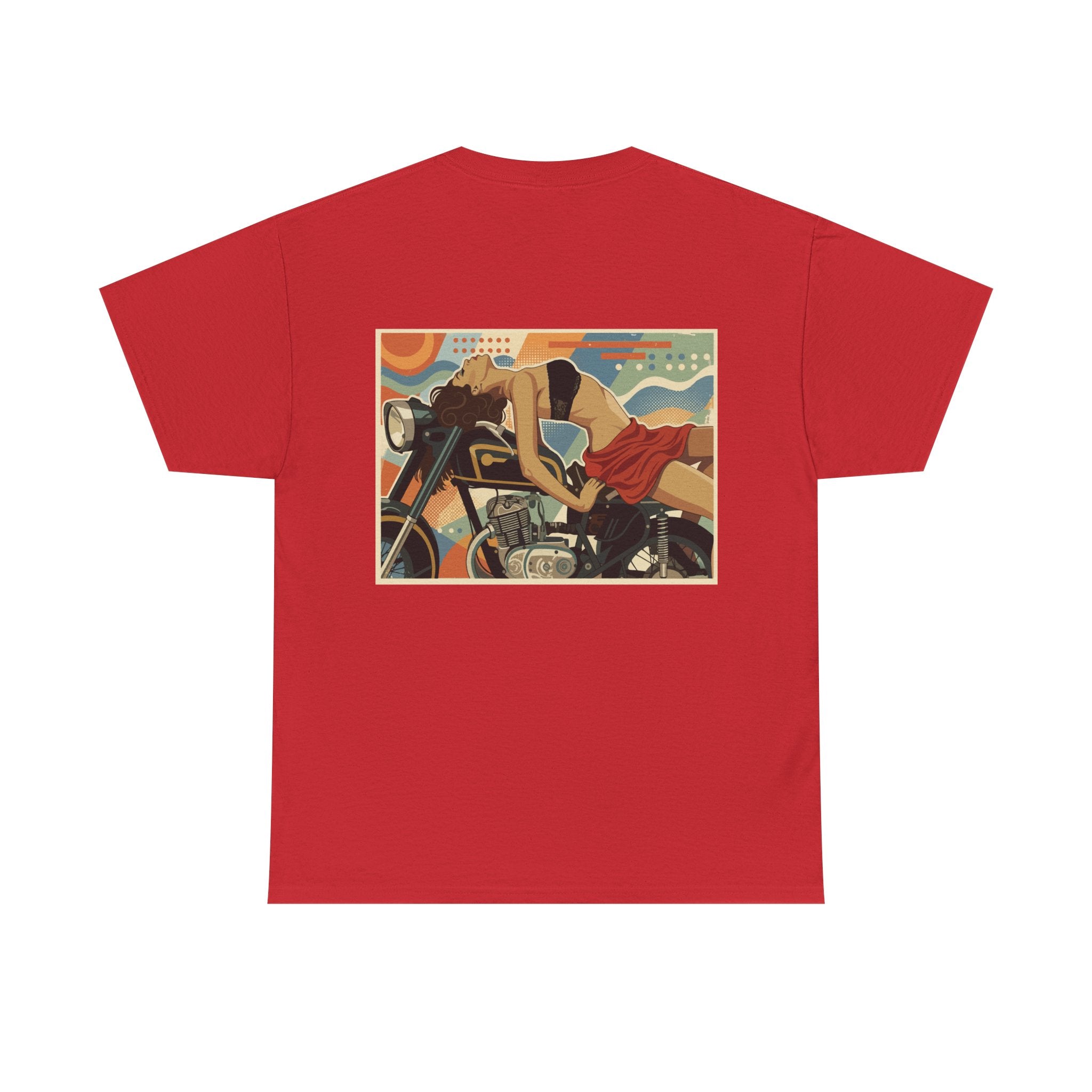 Yes Sir-Pin Up Biker T-Shirt | Parental Advisory  for the Bearded