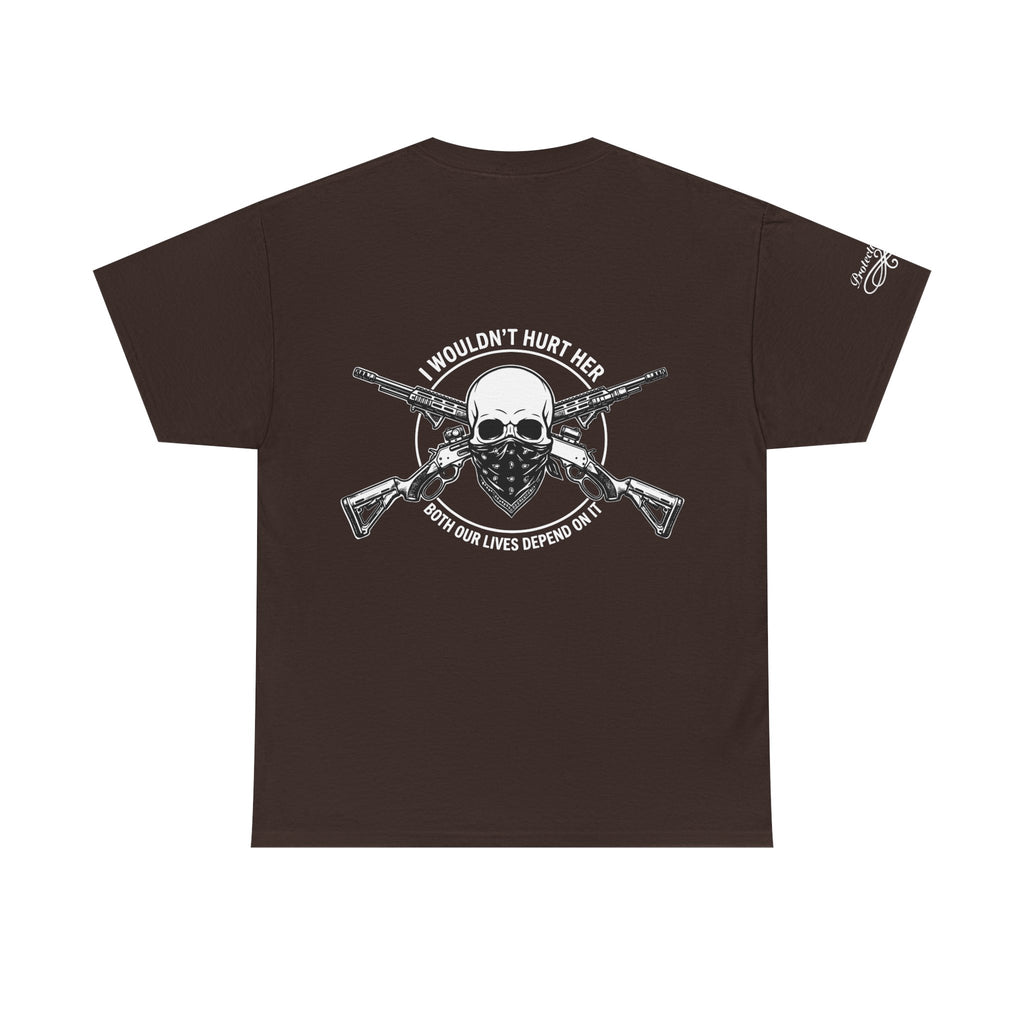 Protective Dad-Lever Actions T-Shirt | Here’s Your Warning | White Font