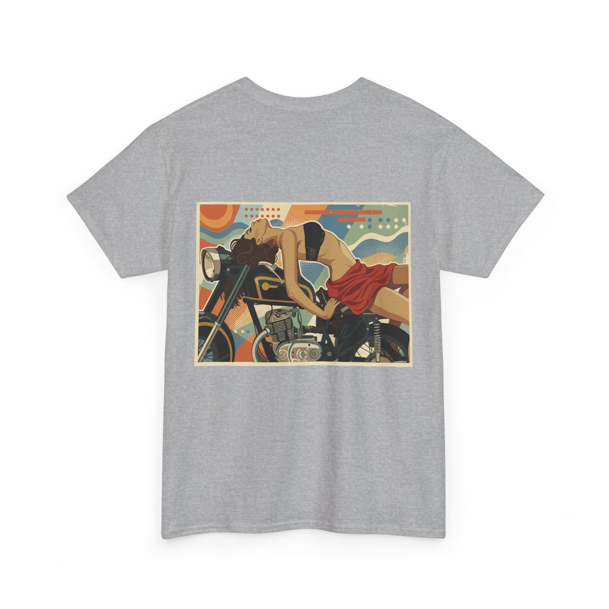 Yes Sir-Pin Up Biker T-Shirt | Parental Advisory  for the Bearded