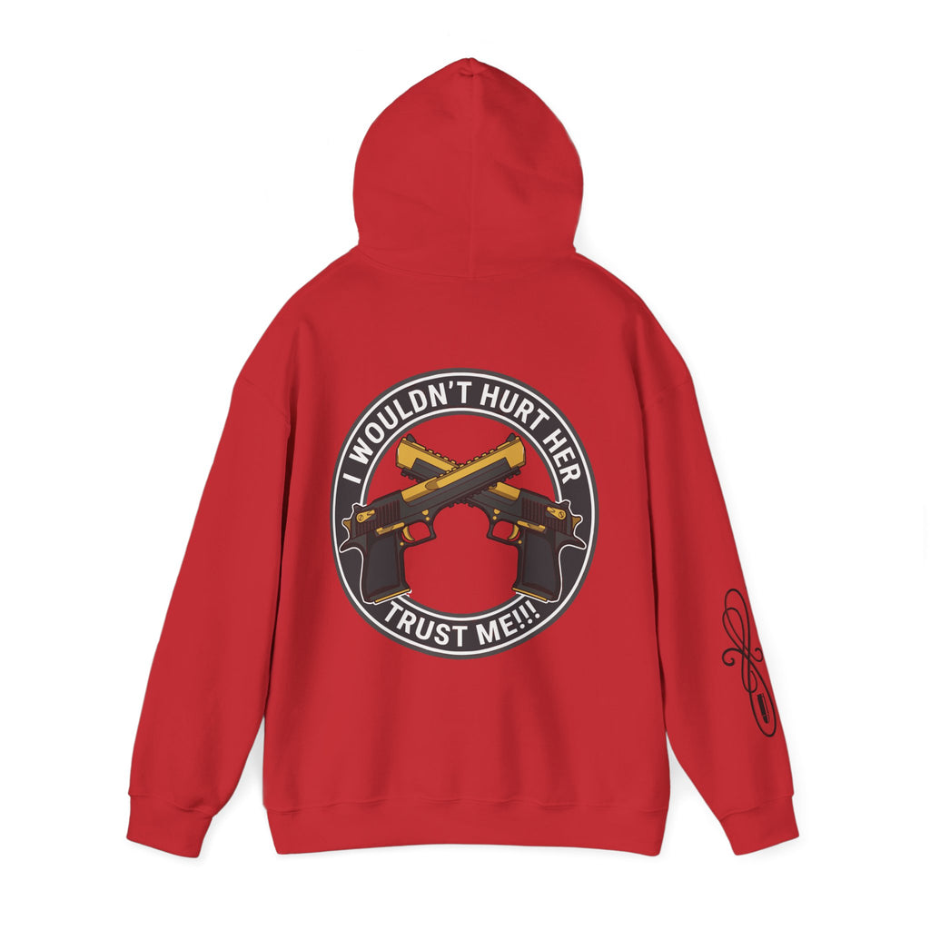 Protective Dad-Pistols Hoodie | Here’s Your Warning | Black Font