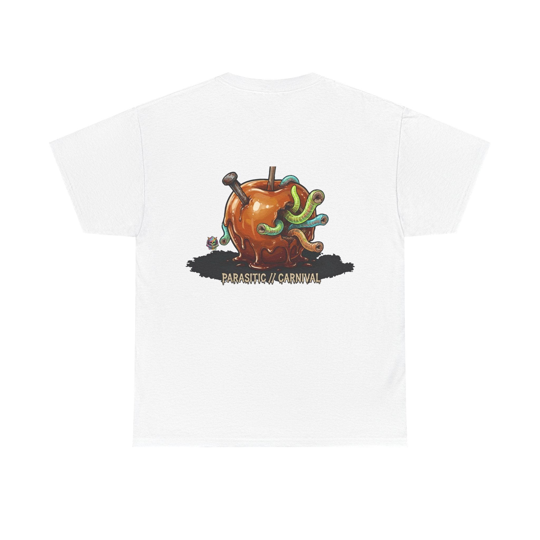 Skullcream Carnival Caramel Apple - Spooky Candy Apple Graphic T-Shirt
