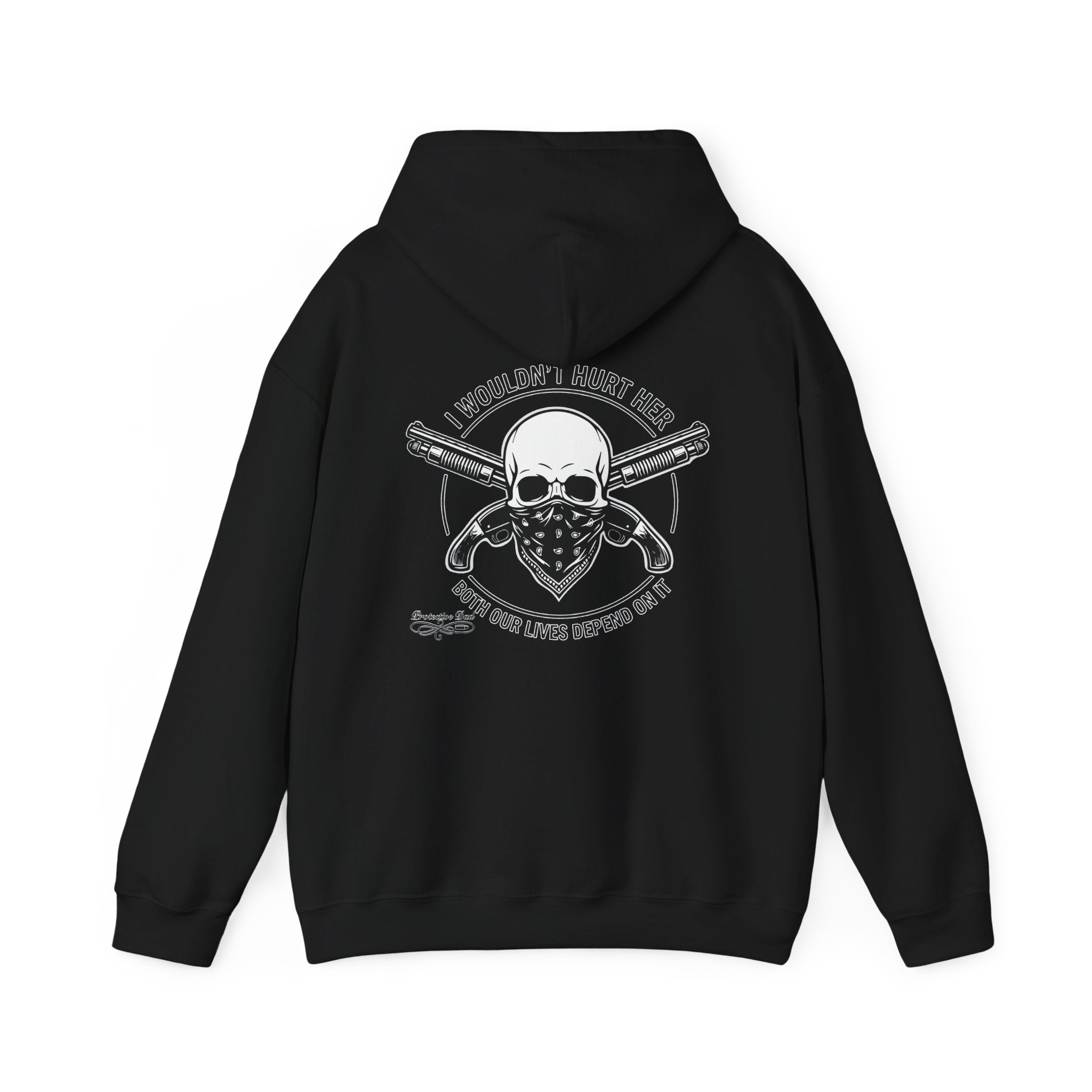 Protective Dad Sawed Off Shotguns - Hoodie | Here’s Your Warning