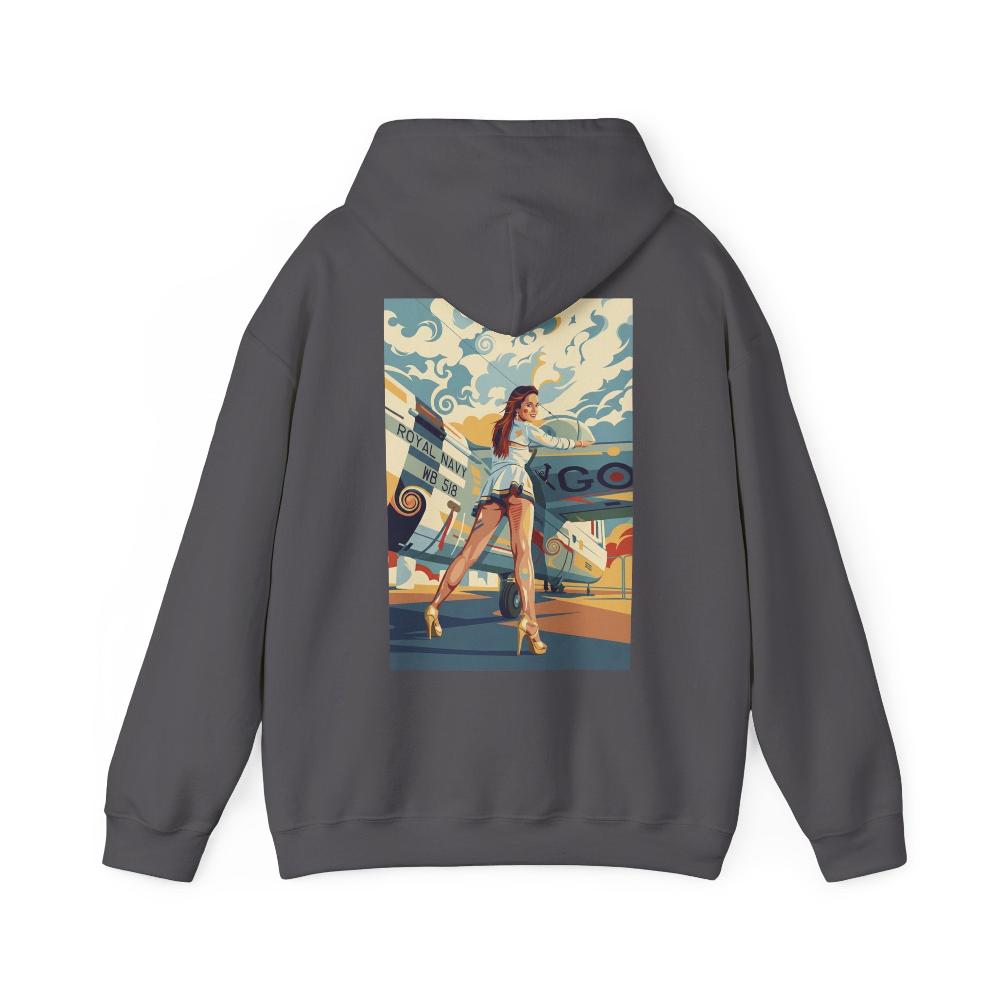 Good Girls-Pin Up Stewardess Hoodie | Parental Advisory  for the Bearded