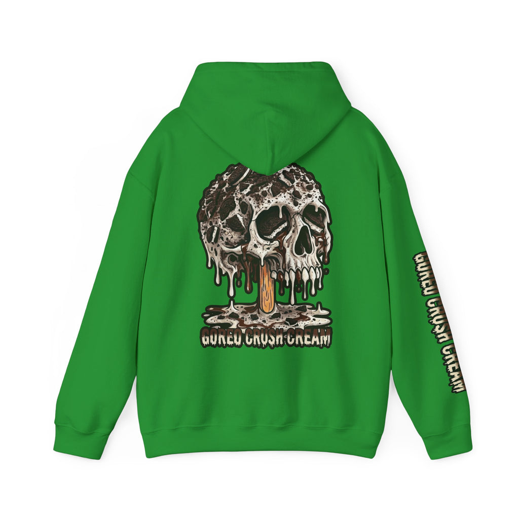 Skullcream-Goreo Crush Cream Hoodie | Dripping Skull Graphic