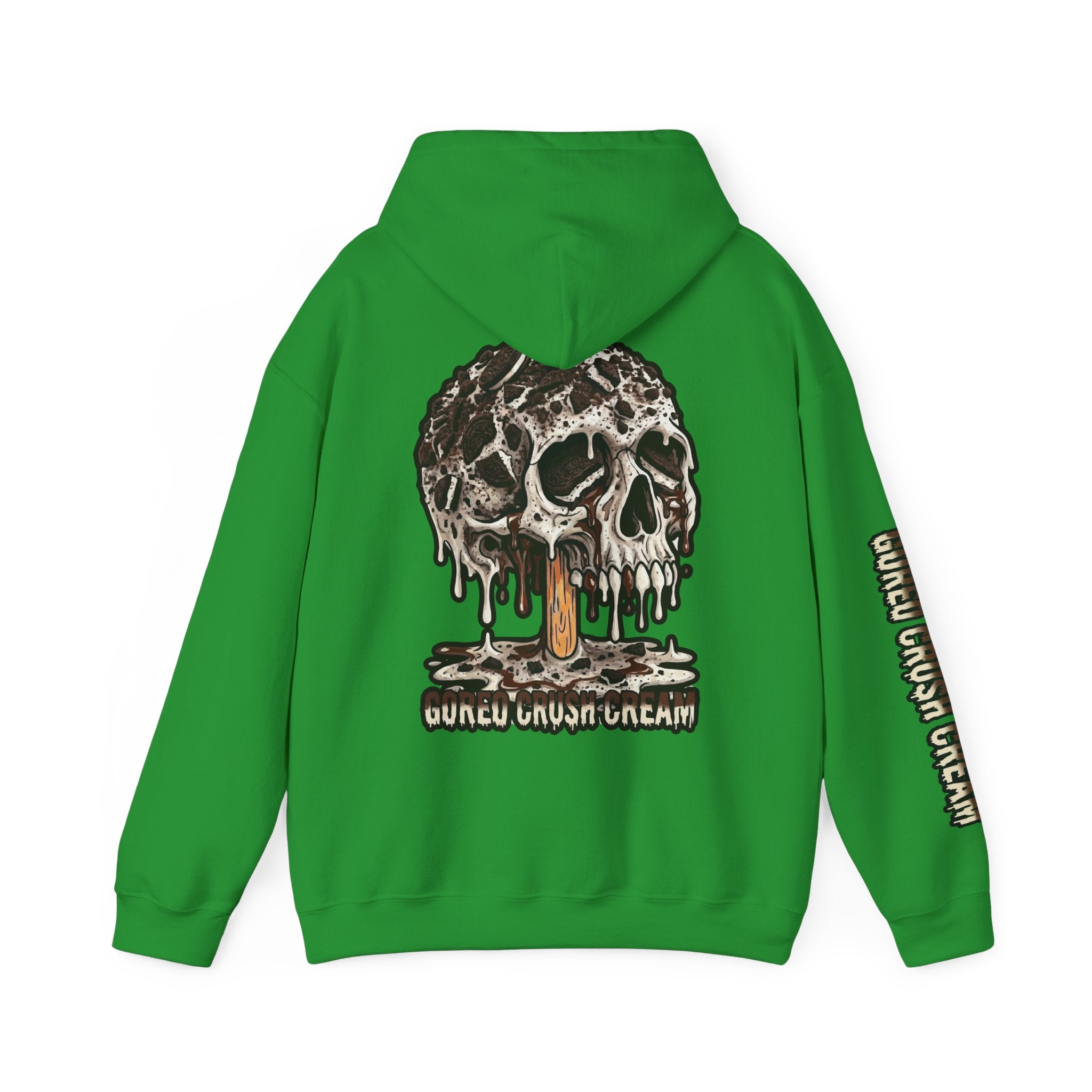 Skullcream-Goreo Crush Cream Hoodie | Dripping Skull Graphic