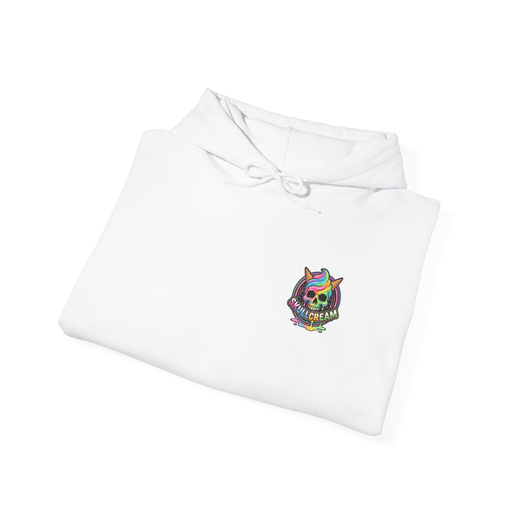 Skullcream-Ooh-Fudge Cream Hoodie | Dripping Skull Graphic