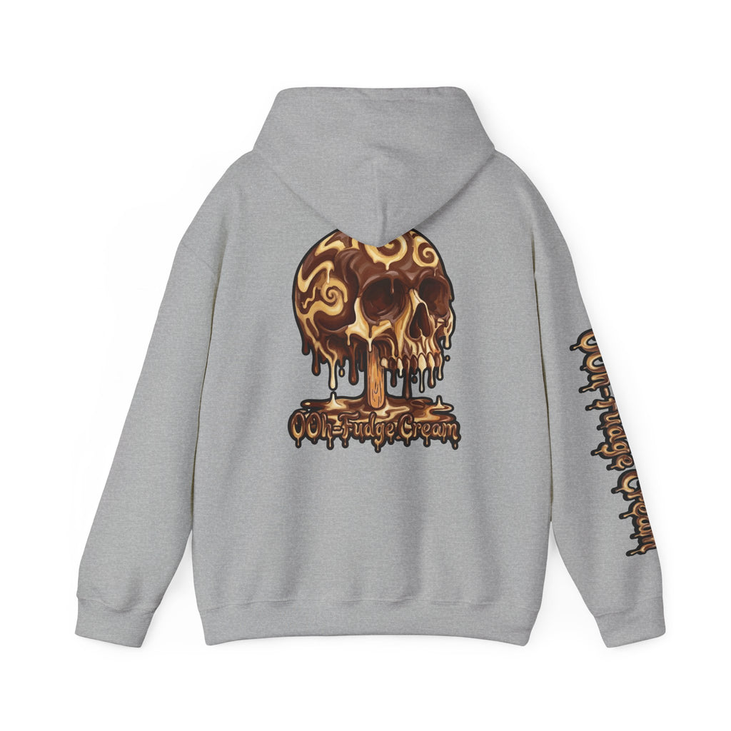 Skullcream-Ooh-Fudge Cream Hoodie | Dripping Skull Graphic