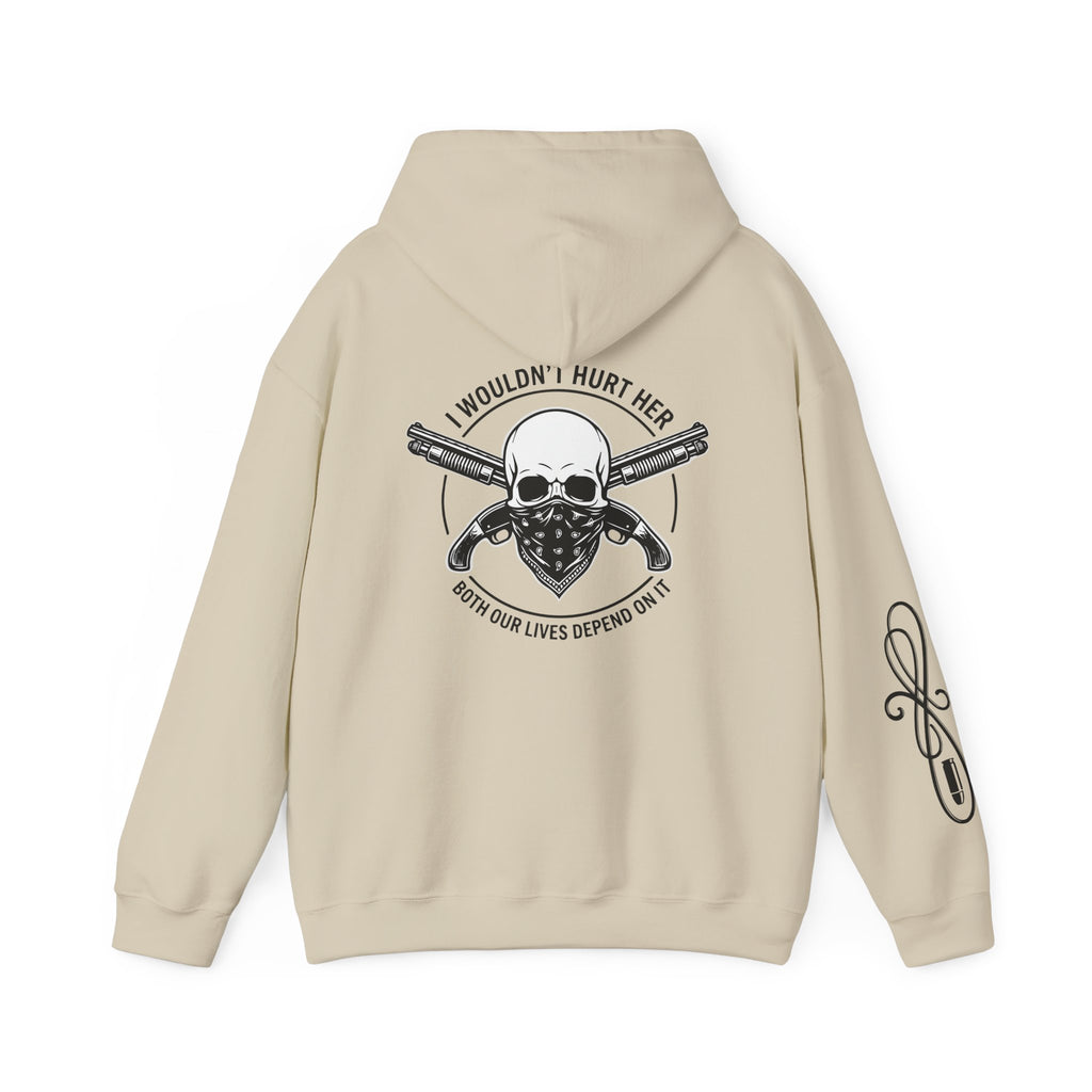 Protective Dad Sawed Off Shotguns - Hoodie | Here’s Your Warning