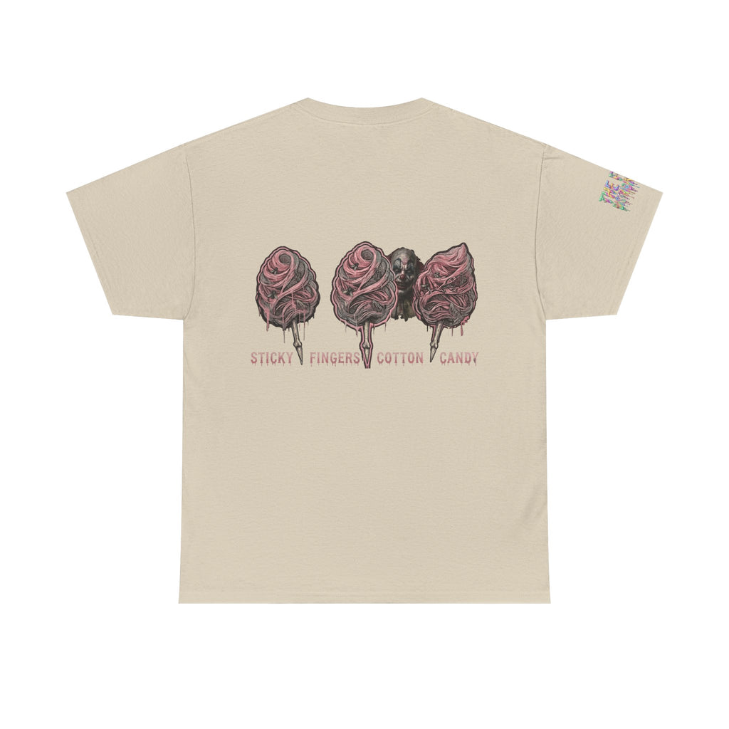 Cotton Candy Skullcream T Shirt — 'Sticky Fingers' Graphic T-Shirt