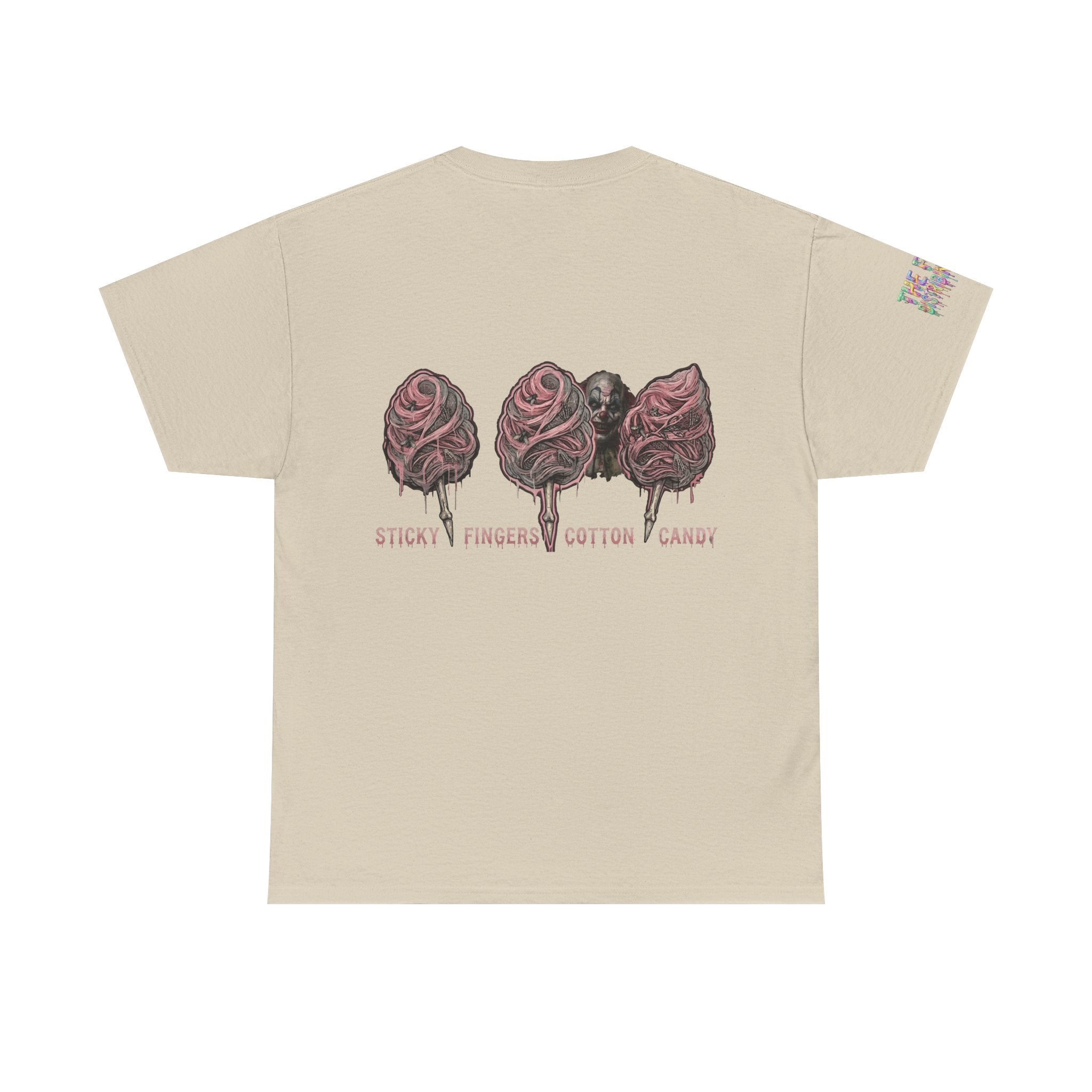 Cotton Candy Skullcream T Shirt — 'Sticky Fingers' Graphic T-Shirt