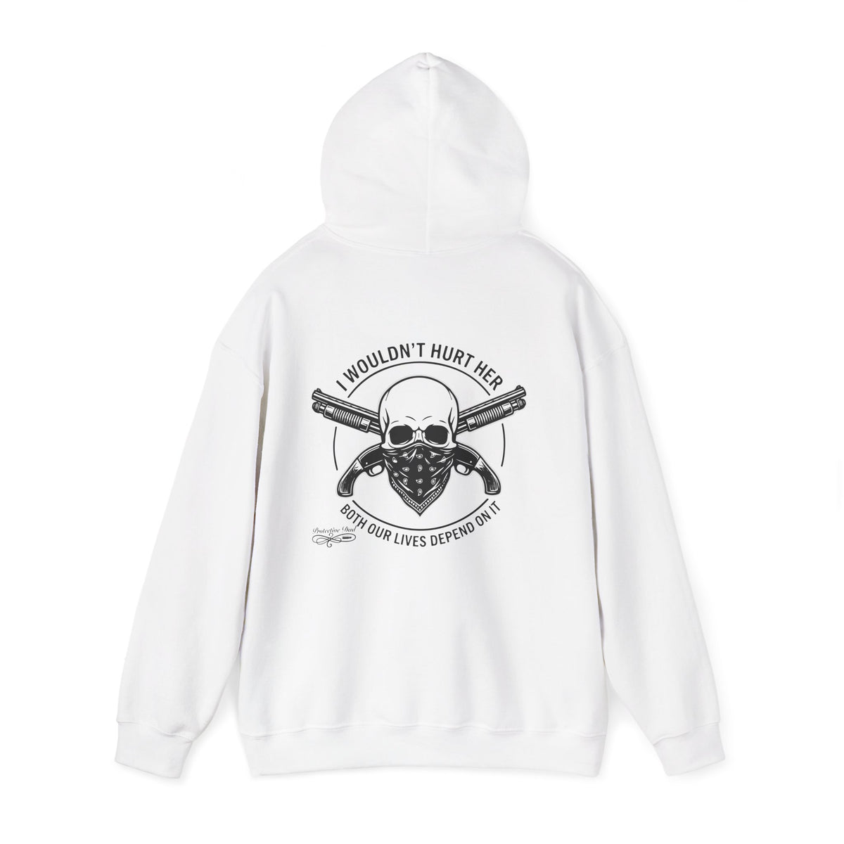 Protective Dad Sawed Off Shotguns - Hoodie | Here’s Your Warning