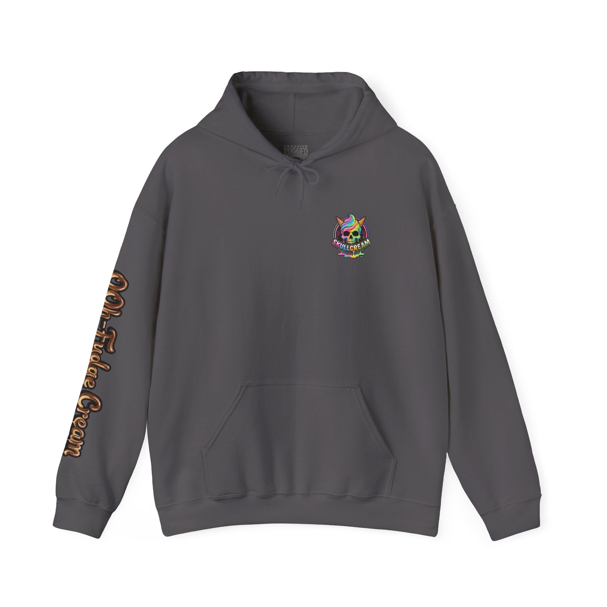 Skullcream-Ooh-Fudge Cream Hoodie | Dripping Skull Graphic