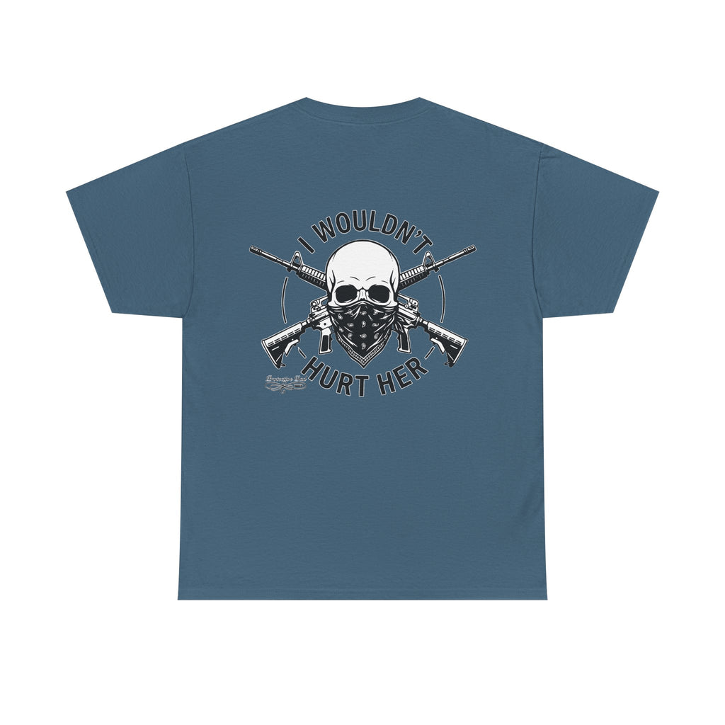 Protective Dad Assault Rifles T-Shirt | Here’s Your Warning