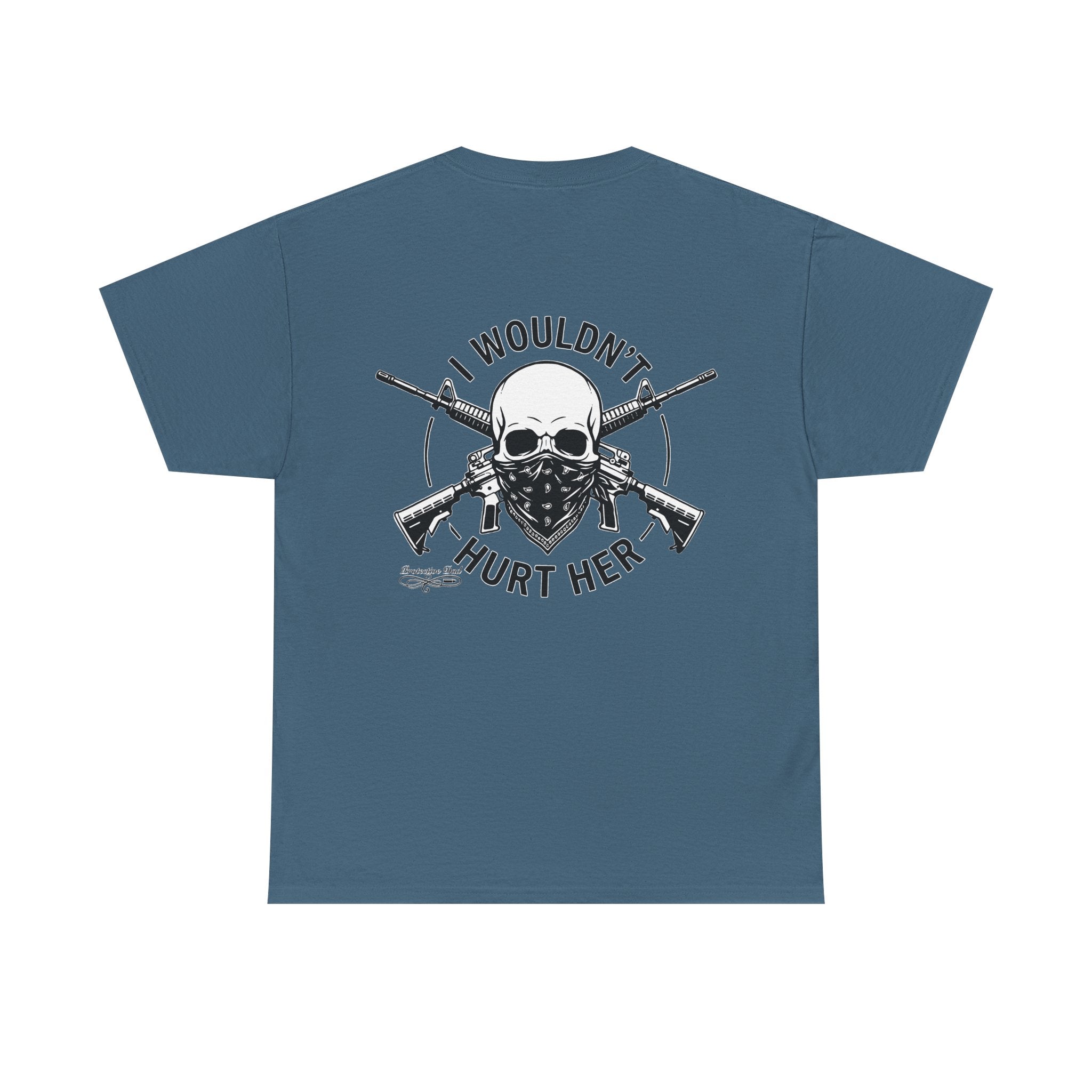 Protective Dad Assault Rifles T-Shirt | Here’s Your Warning