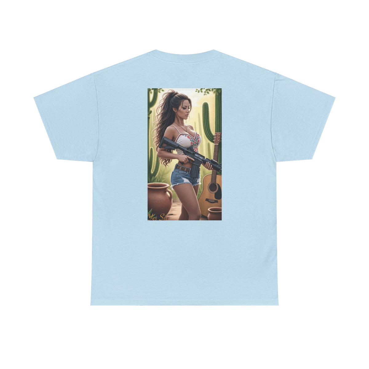 Nice Guitar-Yes Sir T-Shirt | Parental Advisory for the Bearded