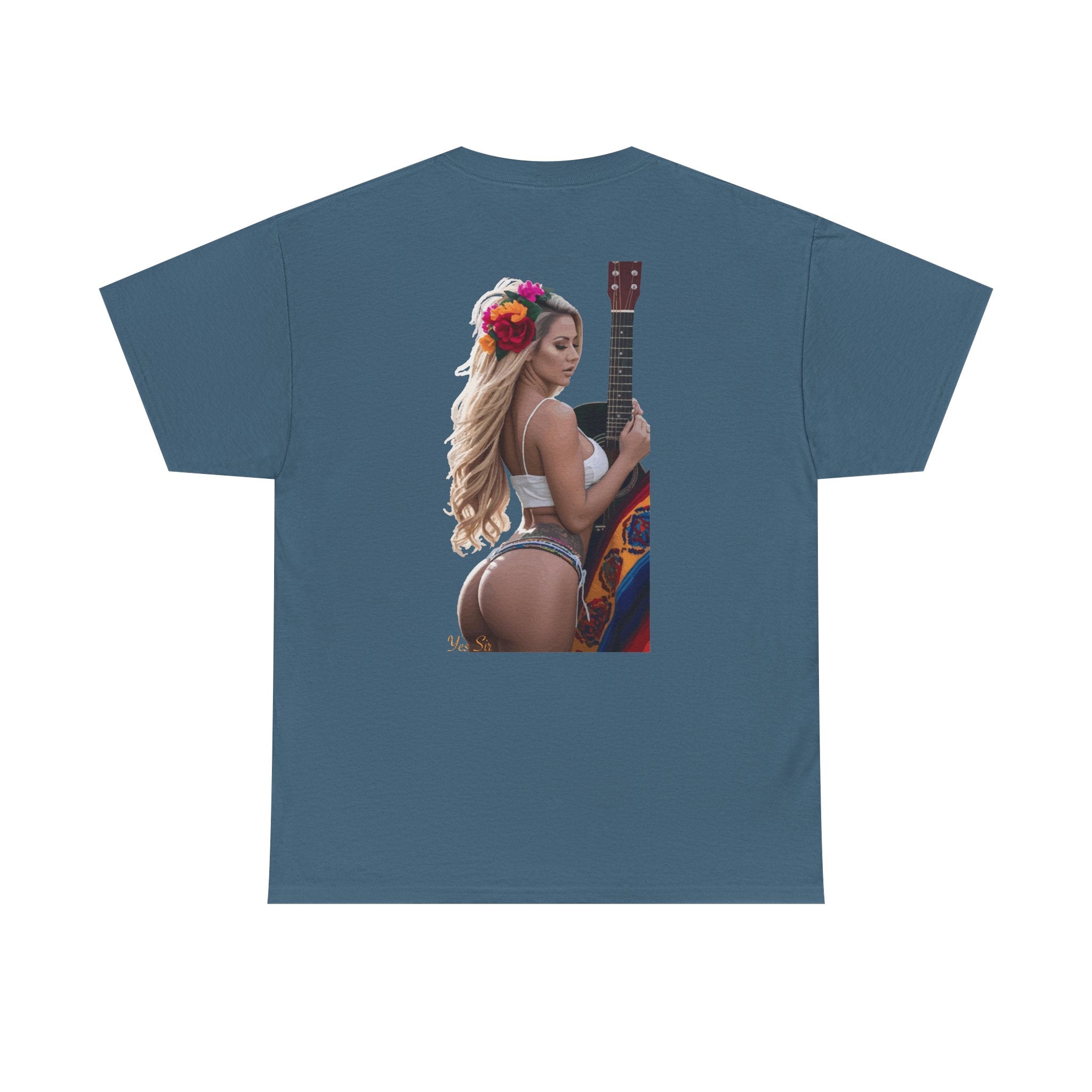 Pretty Flowers-Yes Sir T-Shirt | Parental Advisory  for the Bearded