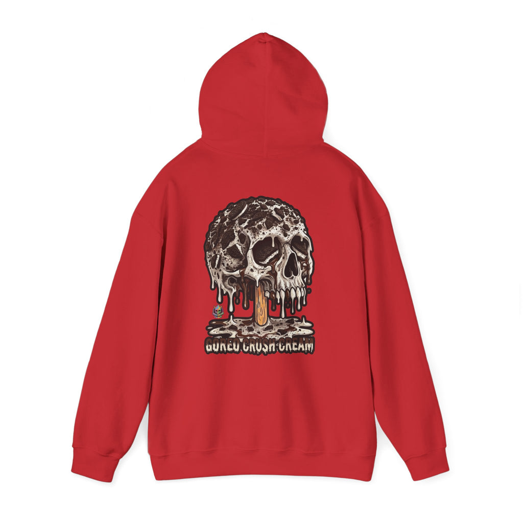 Skullcream-Goreo Crush Cream Hoodie | Dripping Skull Graphic