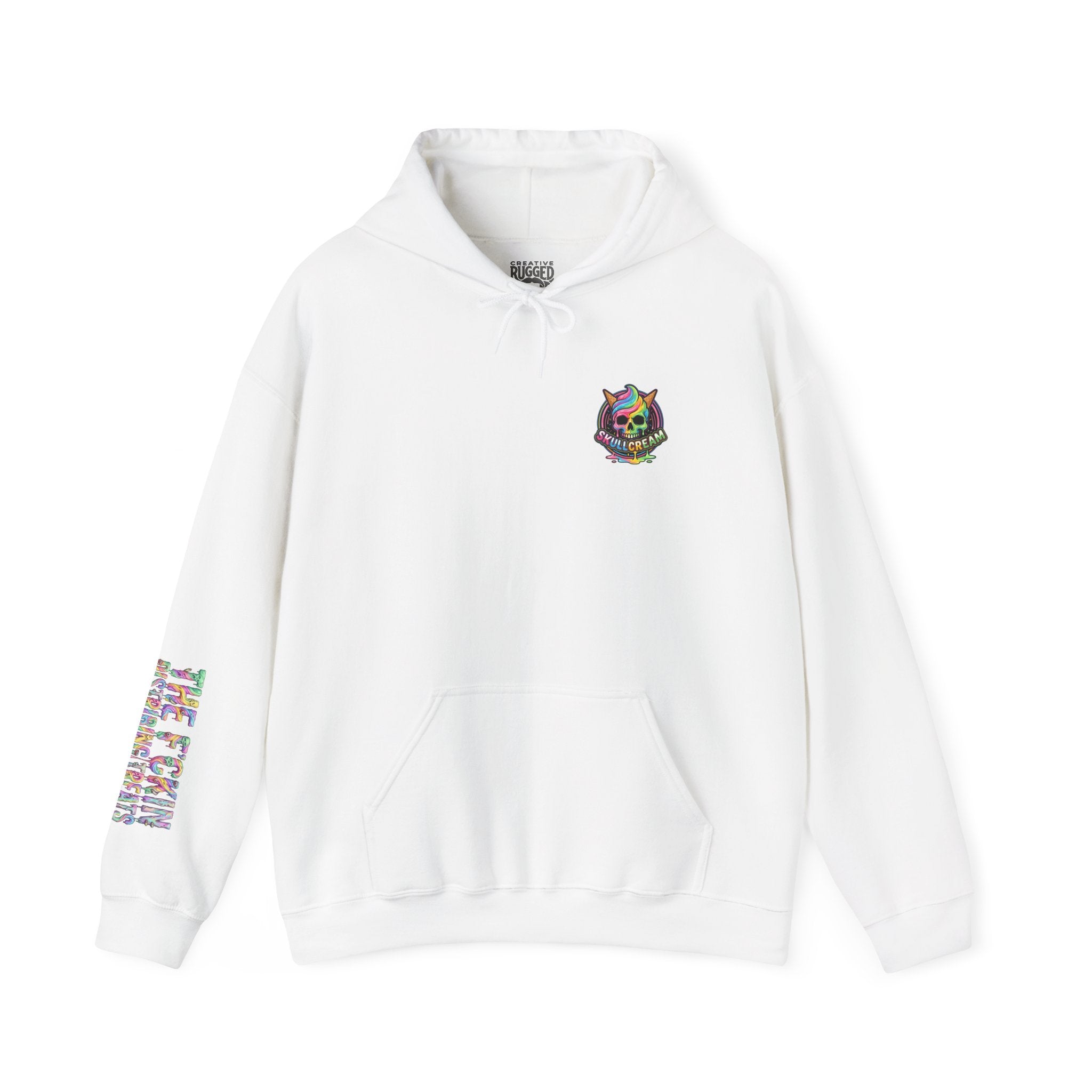 Cotton Candy Skullcream Hoodie — Sticky Fingers Band Graphic Pullover