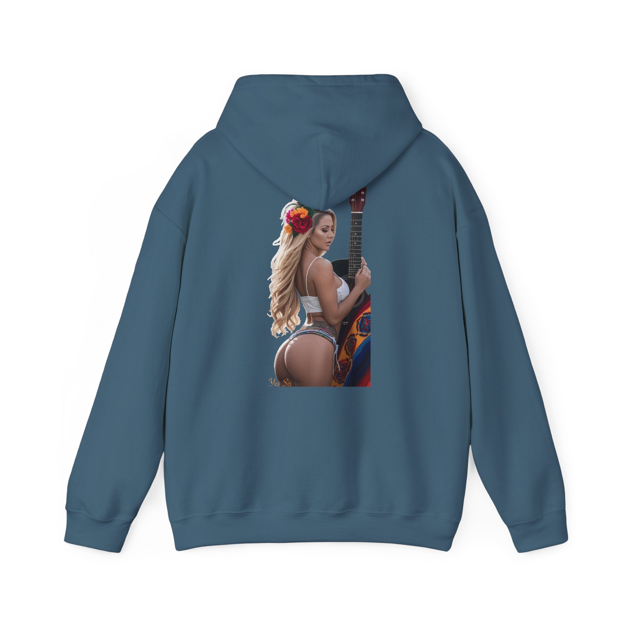 Pretty Flowers Yes Sir Hoodie | Parental Advisory  for the Bearded