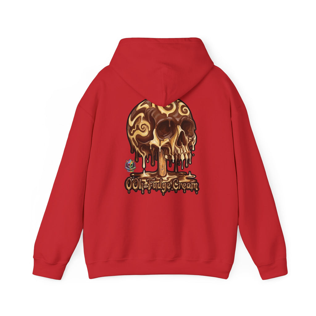 Skullcream-Ooh-Fudge Cream Hoodie | Dripping Skull Graphic