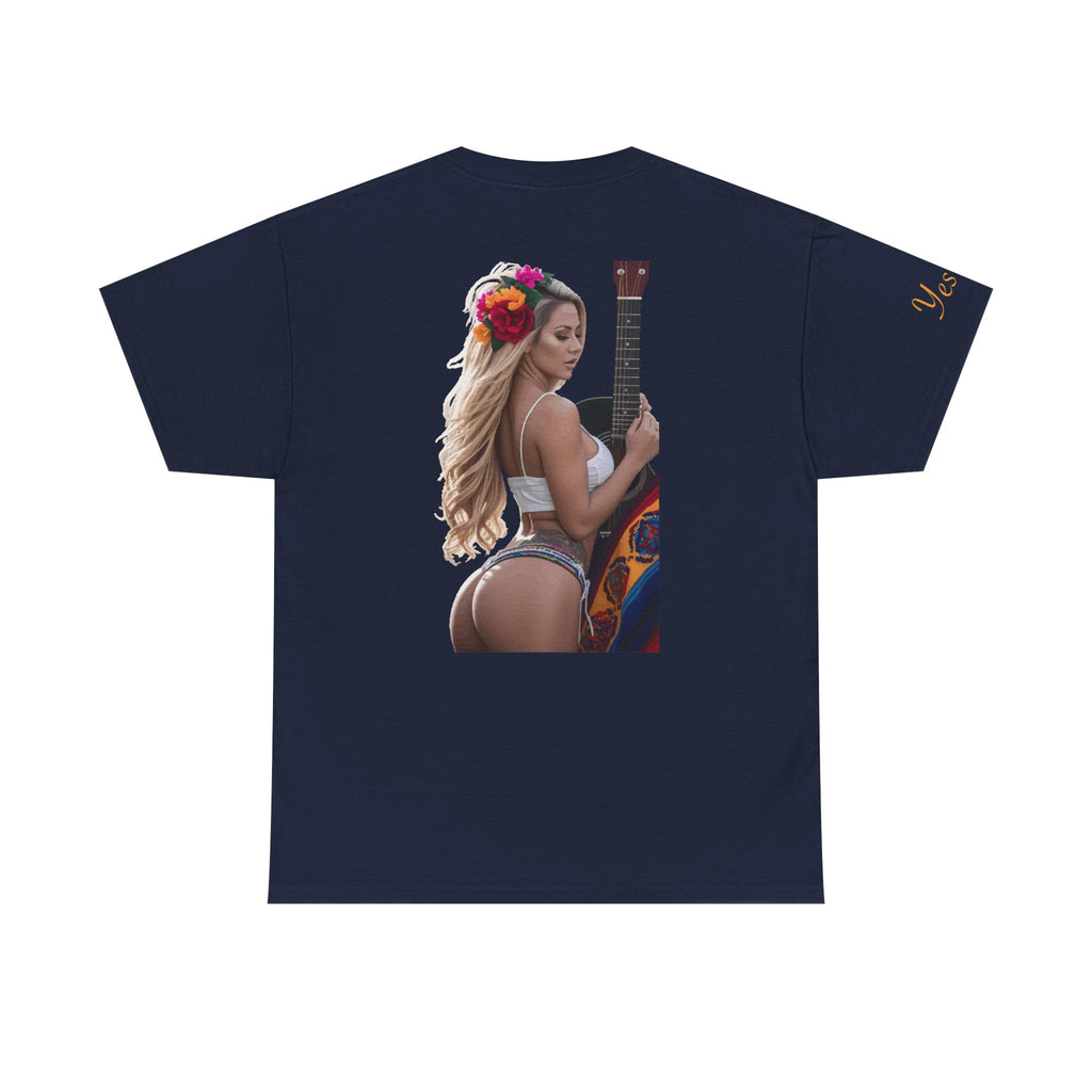 Pretty Flowers-Yes Sir T-Shirt | Parental Advisory  for the Bearded