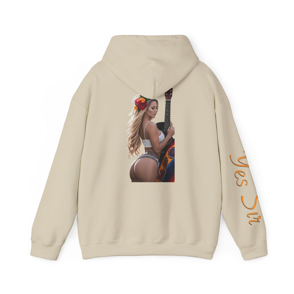 Pretty Flowers Yes Sir Hoodie | Parental Advisory  for the Bearded