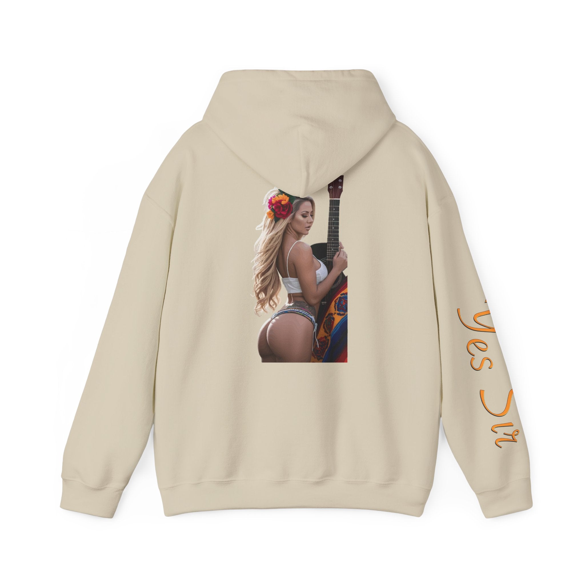 Pretty Flowers Yes Sir Hoodie | Parental Advisory  for the Bearded