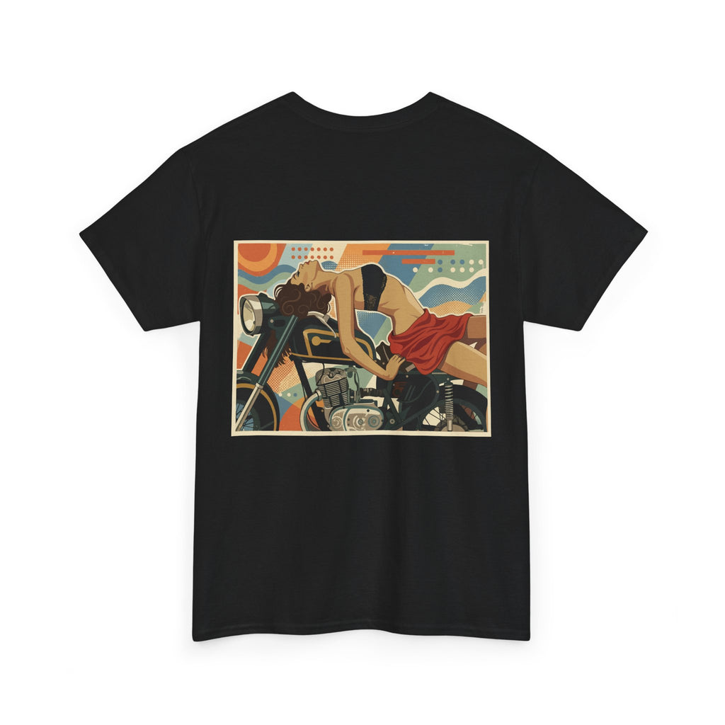 Yes Sir-Pin Up Biker T-Shirt | Parental Advisory  for the Bearded