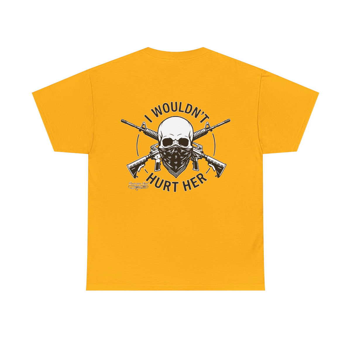 Protective Dad Assault Rifles T-Shirt | Here’s Your Warning