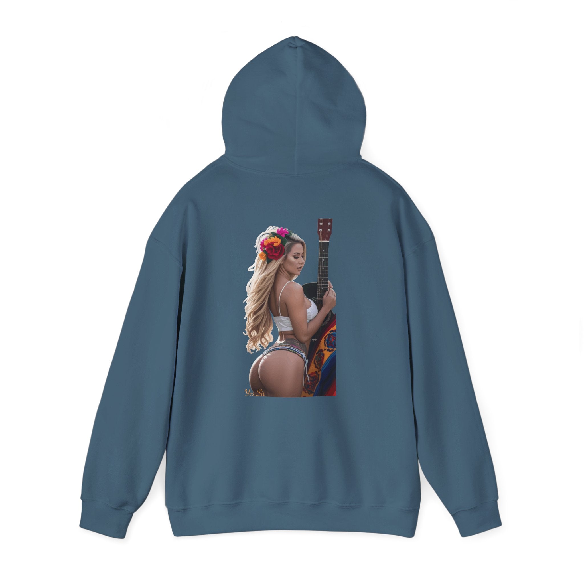 Pretty Flowers Yes Sir Hoodie | Parental Advisory  for the Bearded