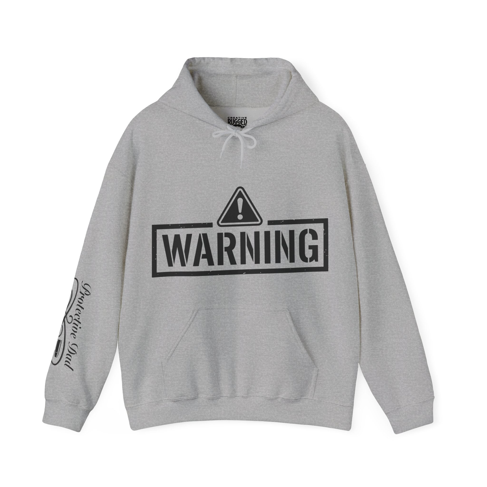 Protective Dad-Lever Actions Hoodie | Here’s Your Warning | Black Font