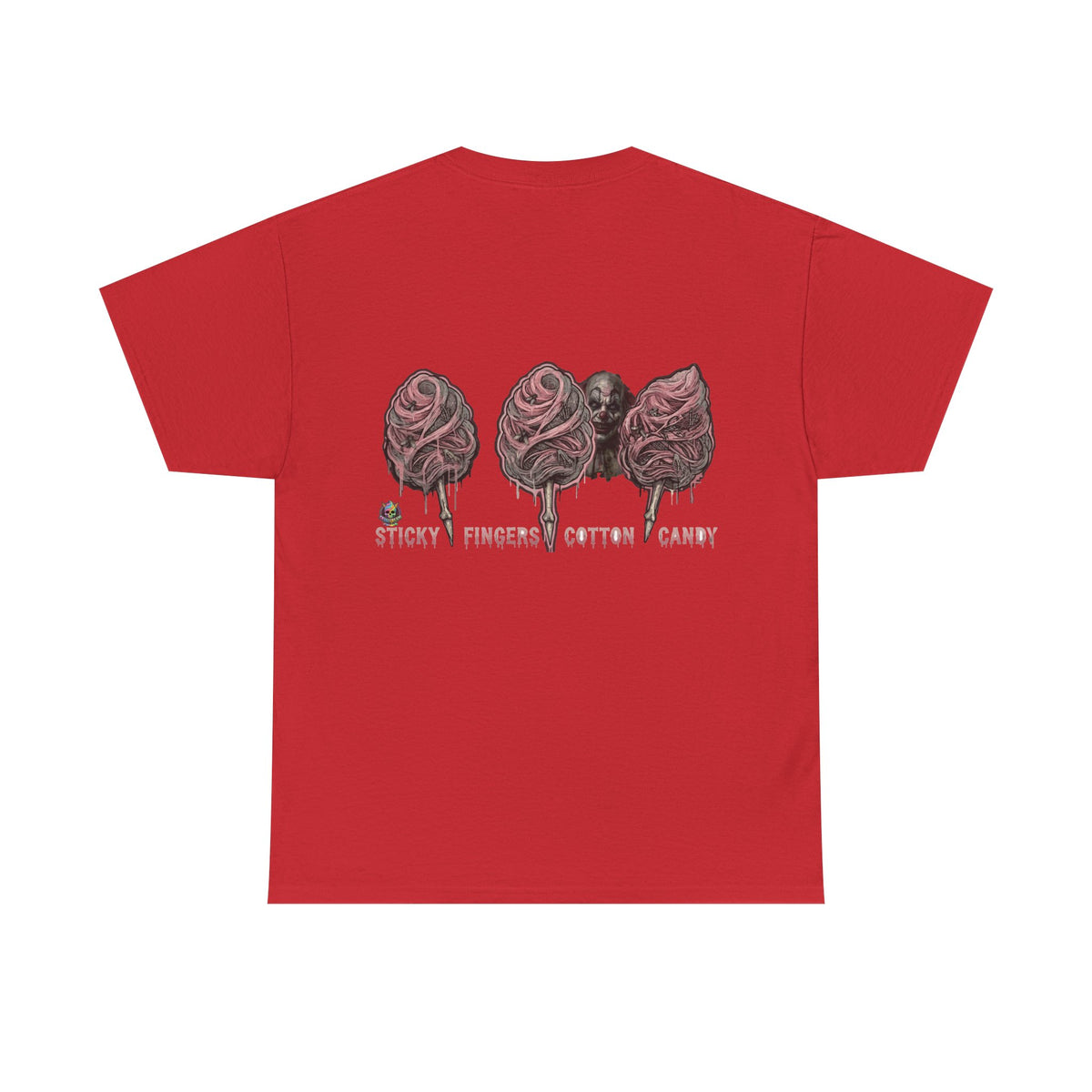 Cotton Candy Skullcream T Shirt — 'Sticky Fingers' Graphic T-Shirt
