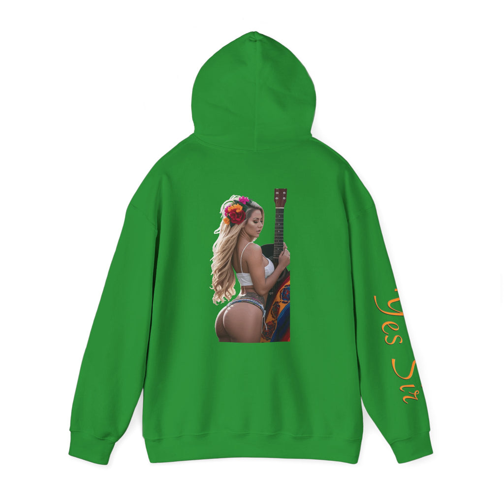 Pretty Flowers Yes Sir Hoodie | Parental Advisory  for the Bearded