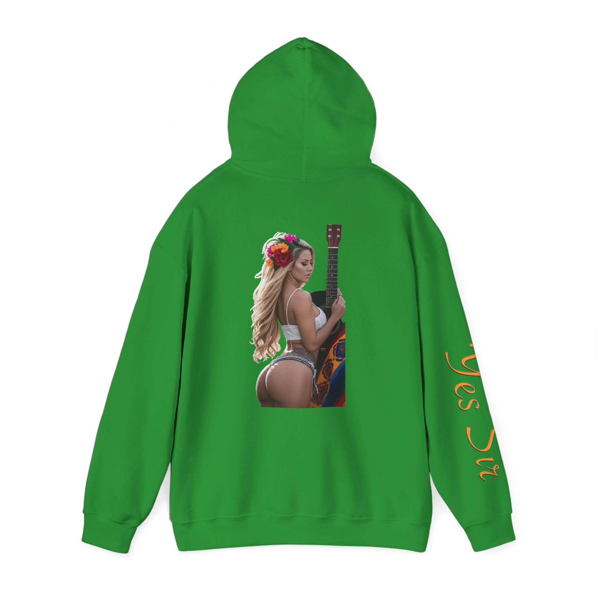 Pretty Flowers Yes Sir Hoodie | Parental Advisory  for the Bearded