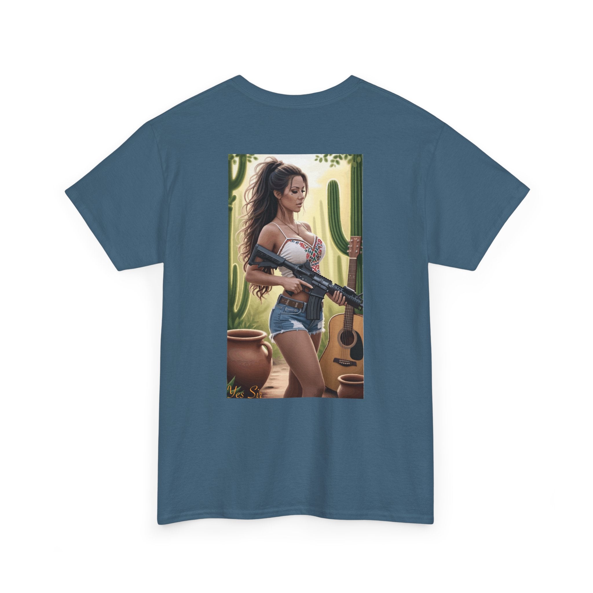 Nice Guitar-Yes Sir T-Shirt | Parental Advisory for the Bearded