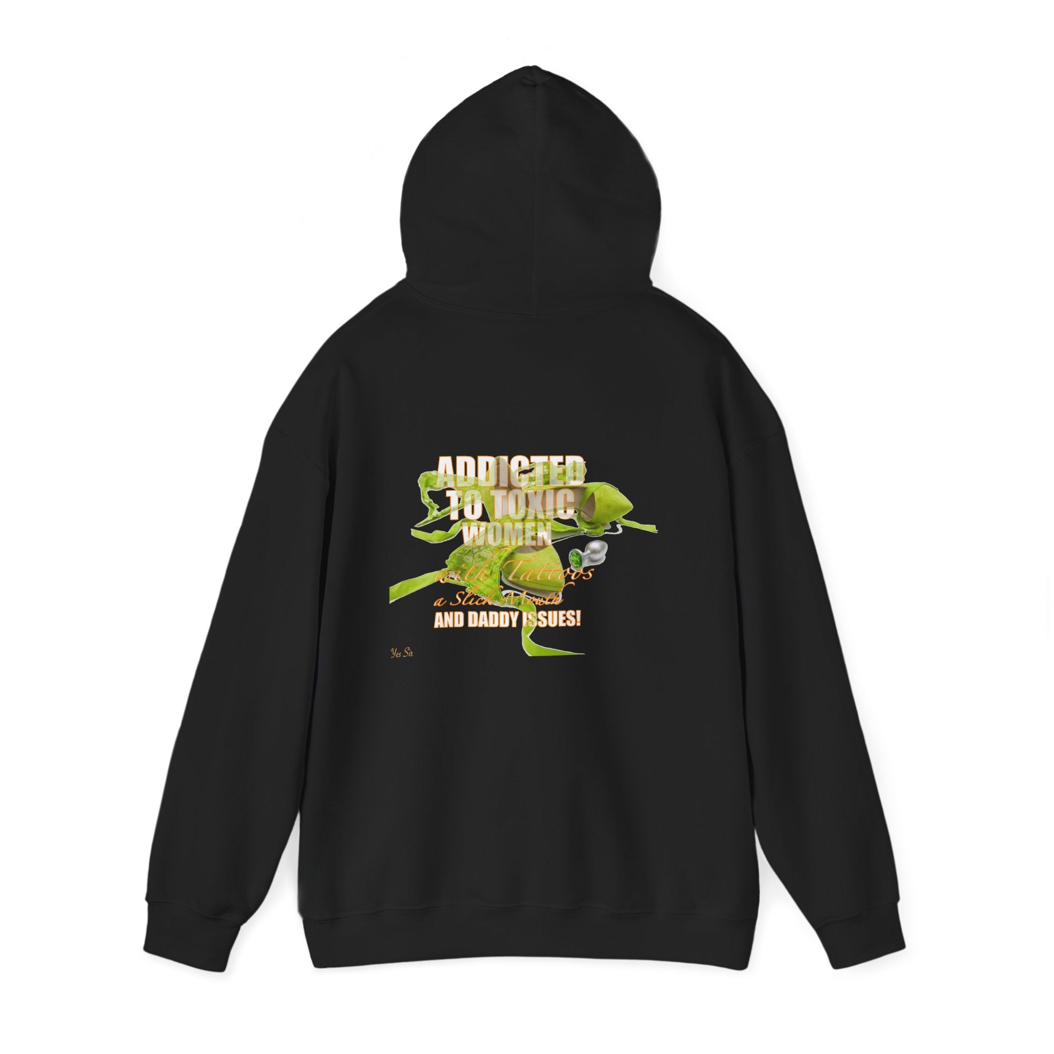 Addicted | Yes Sir Hoodie | Recovering Addict Graphic Hoodie