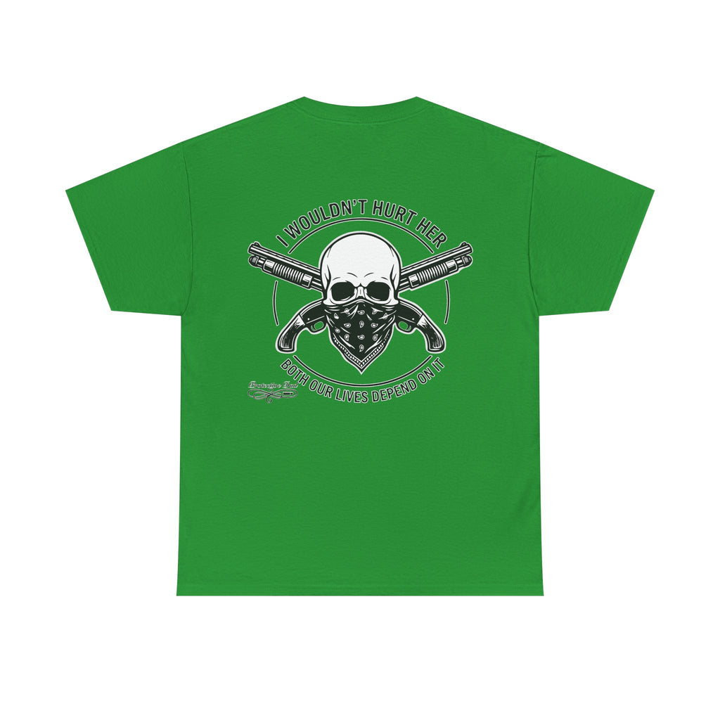 Protective Dad Sawed Off Shotguns T-Shirt | Here’s Your Warning