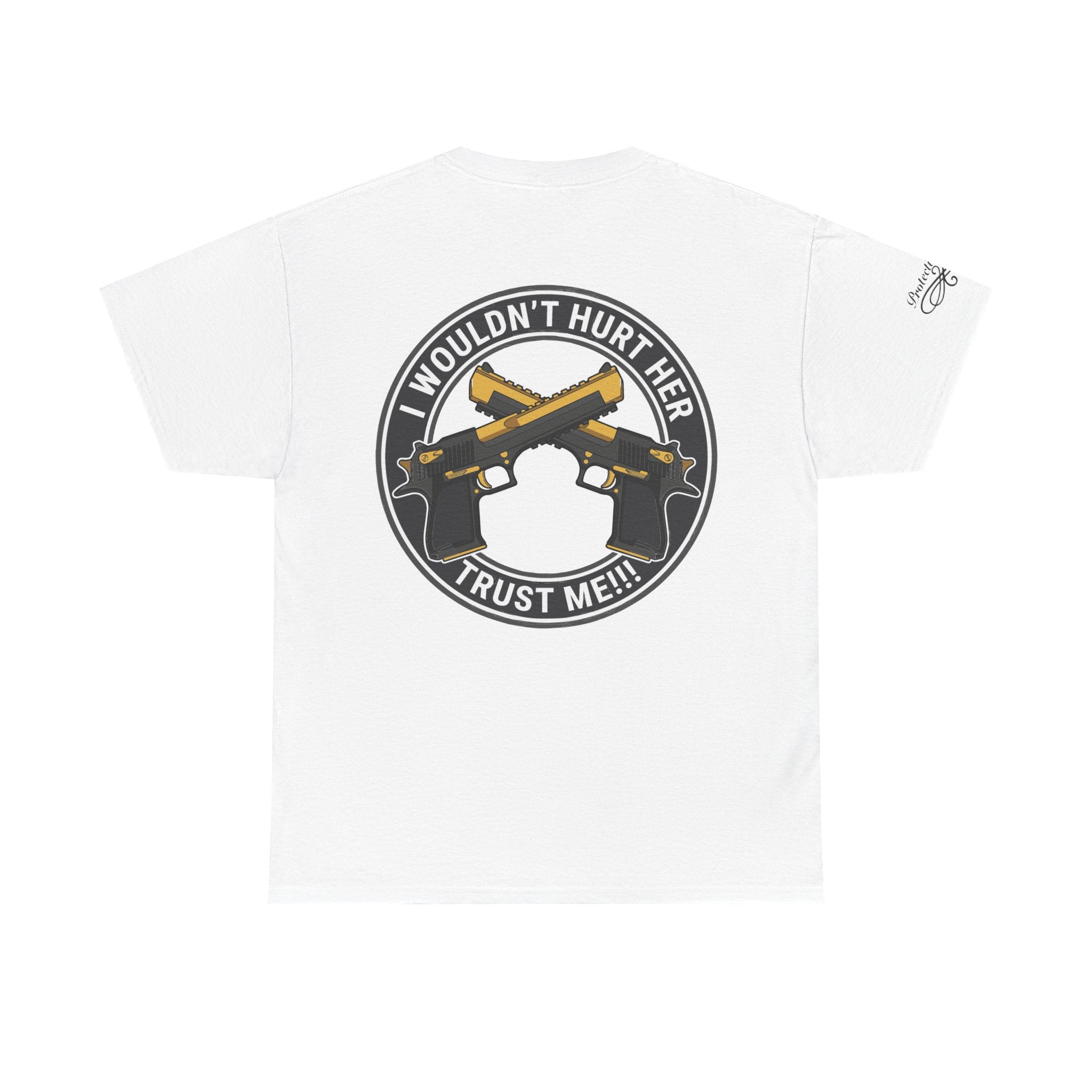 Protective Dad Pistols T-Shirt | Here’s Your Warning