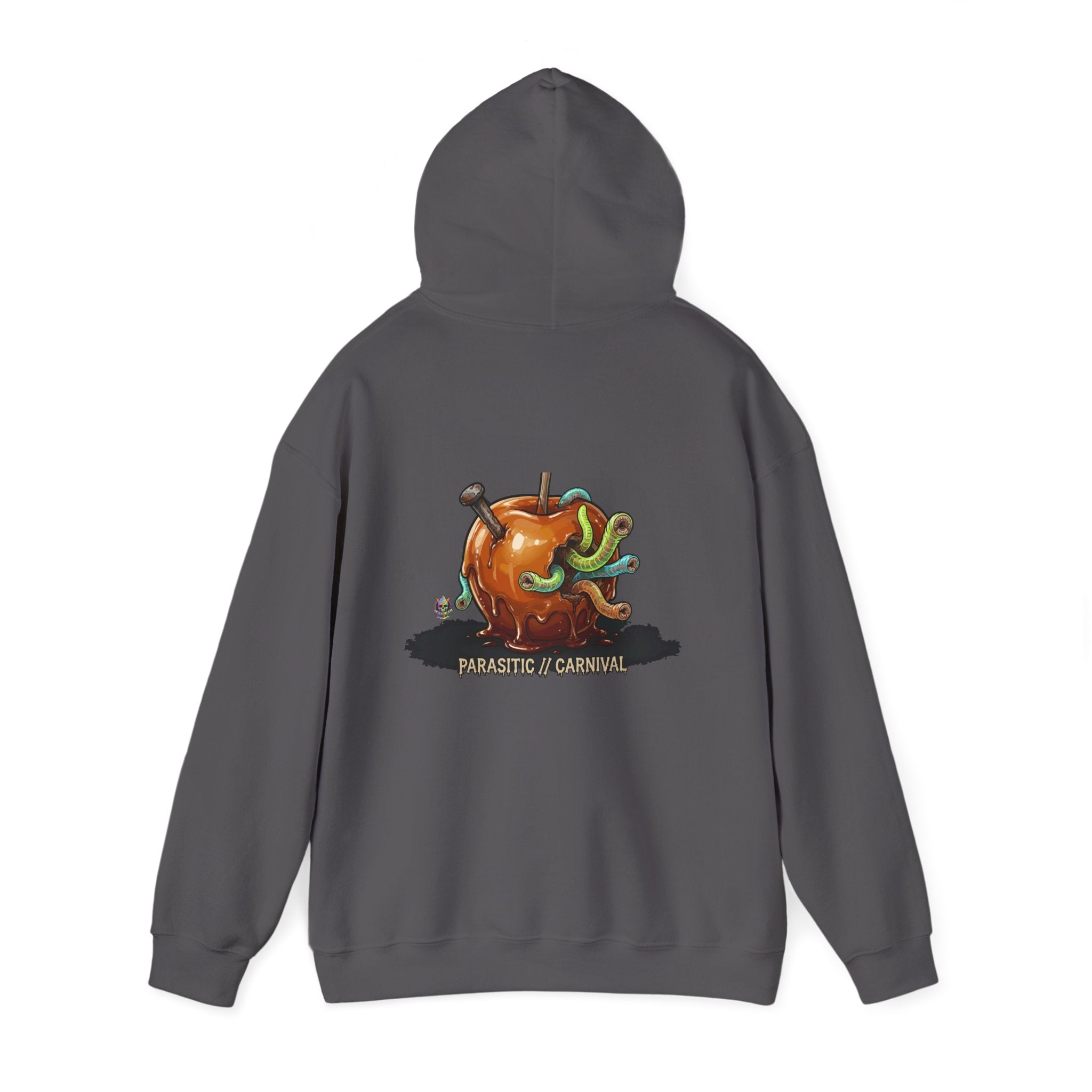 Skullcream Creepy Candy Apple Hoodie — 'Parasitic Carnival' Graphic Pullover