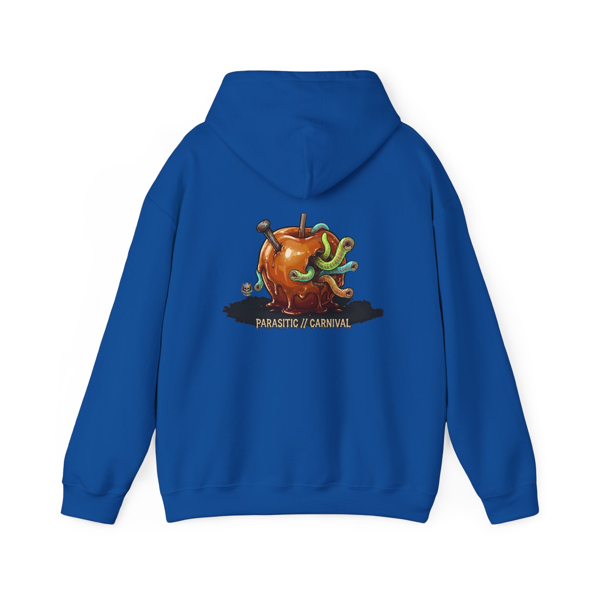 Skullcream Creepy Candy Apple Hoodie — 'Parasitic Carnival' Graphic Pullover