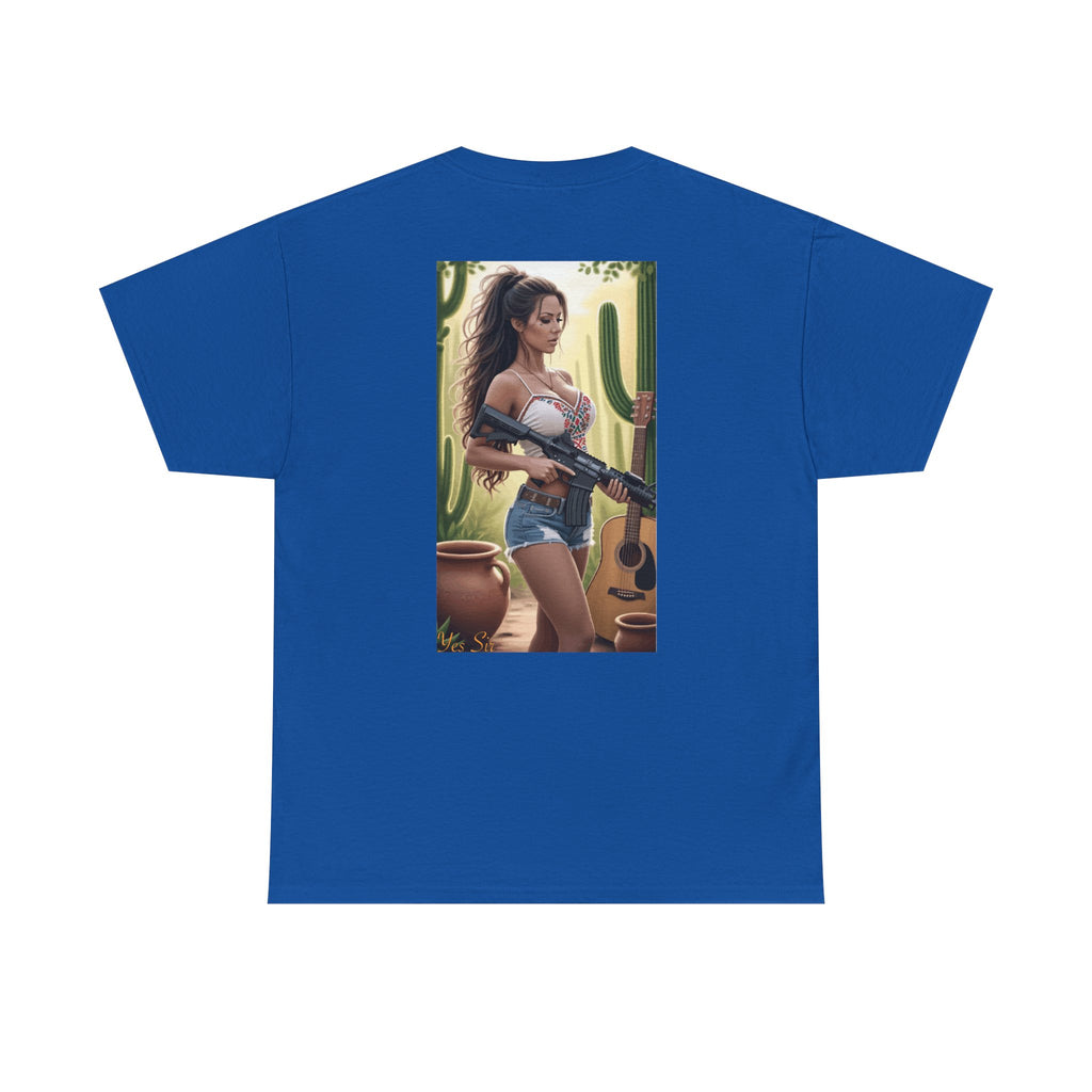 Nice Guitar-Yes Sir T-Shirt | Parental Advisory for the Bearded