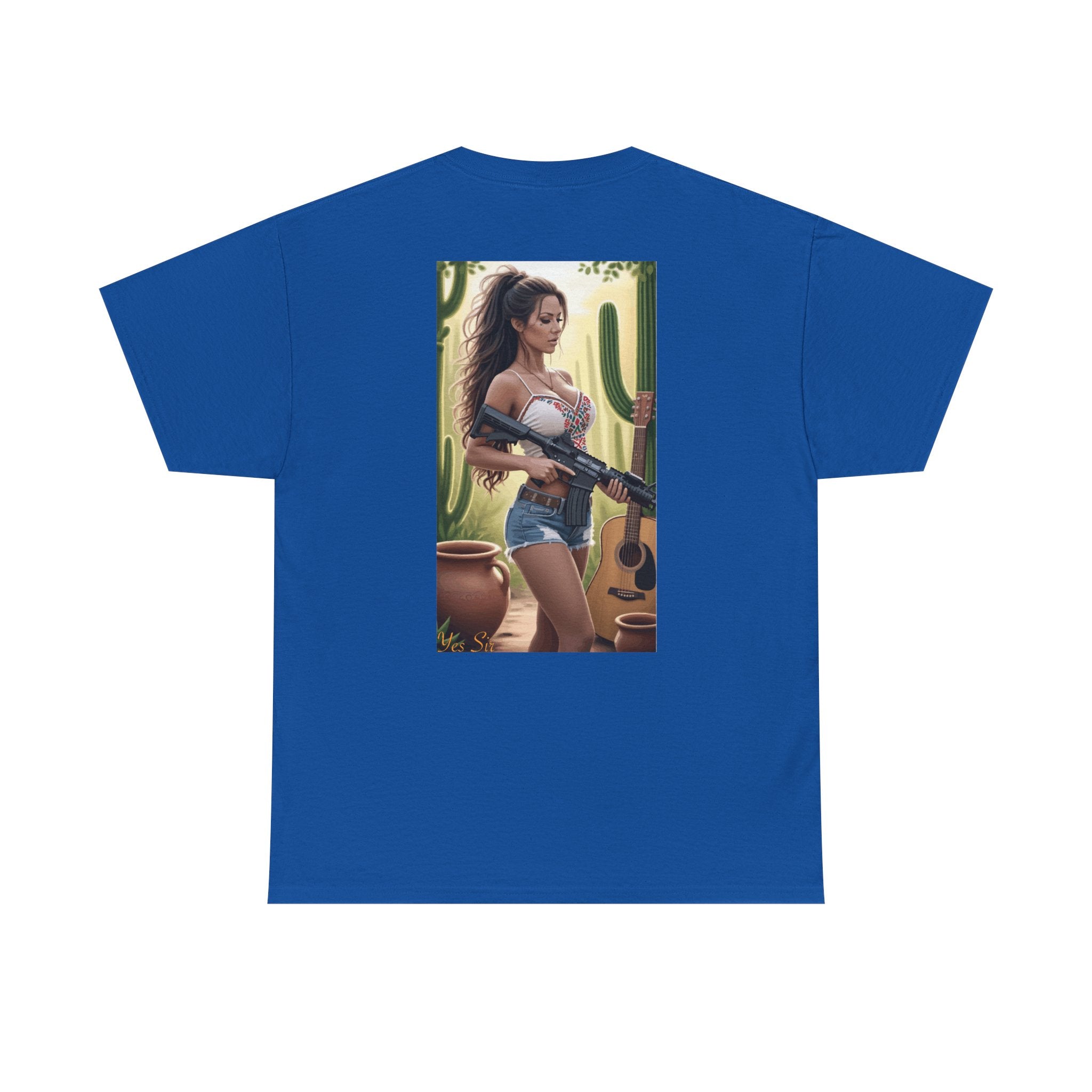 Nice Guitar-Yes Sir T-Shirt | Parental Advisory for the Bearded